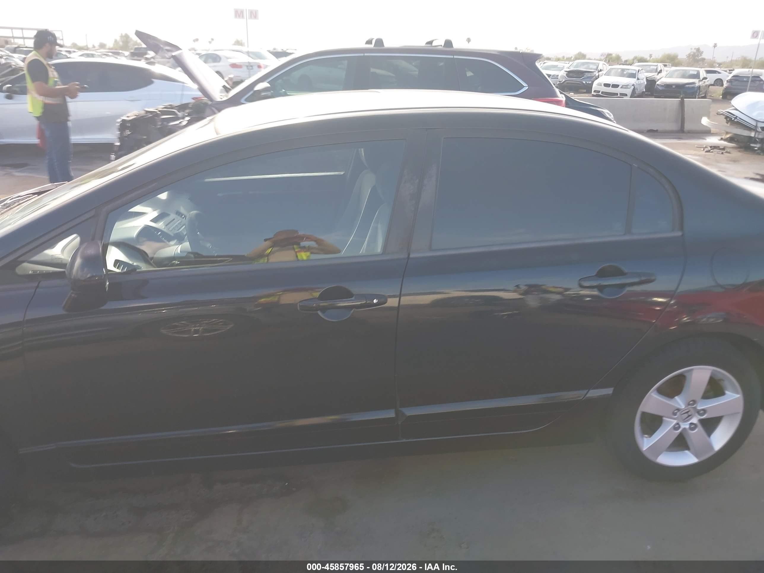 2008 Honda Civic Ex Black vin: 2HGFA16898H303944