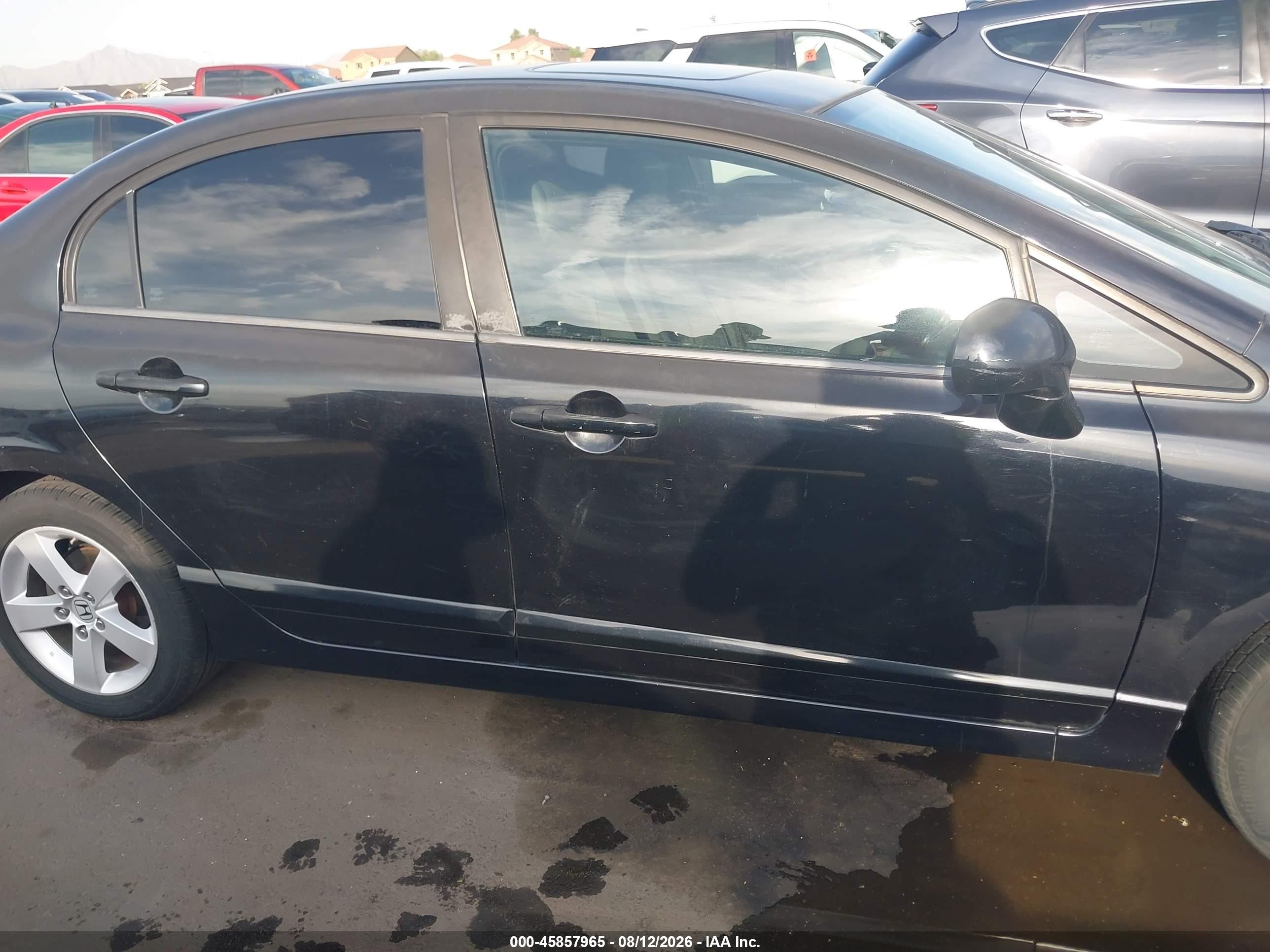 2008 Honda Civic Ex Black vin: 2HGFA16898H303944