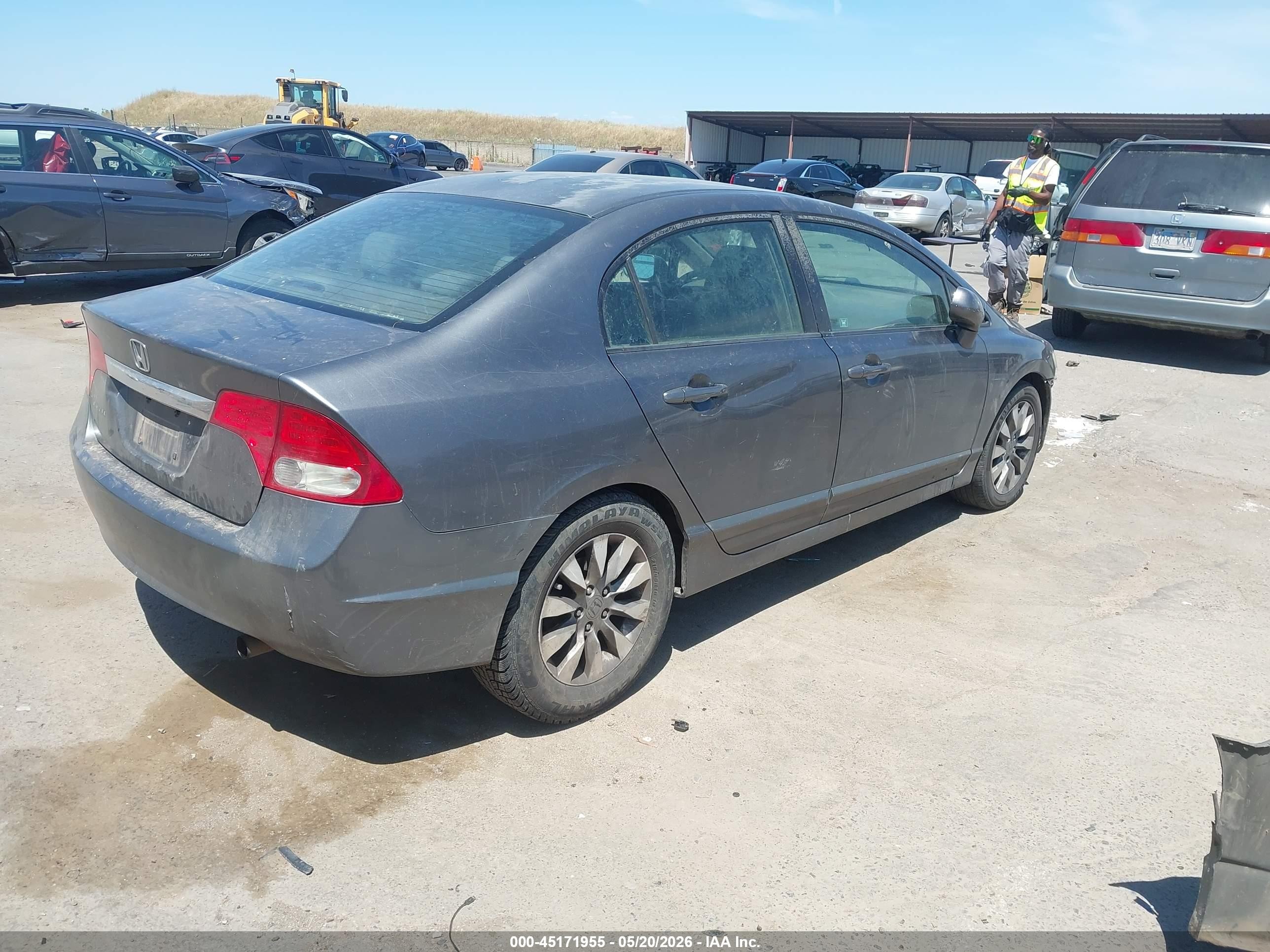 2009 Honda Civic Ex Серый vin: 2HGFA16899H326111