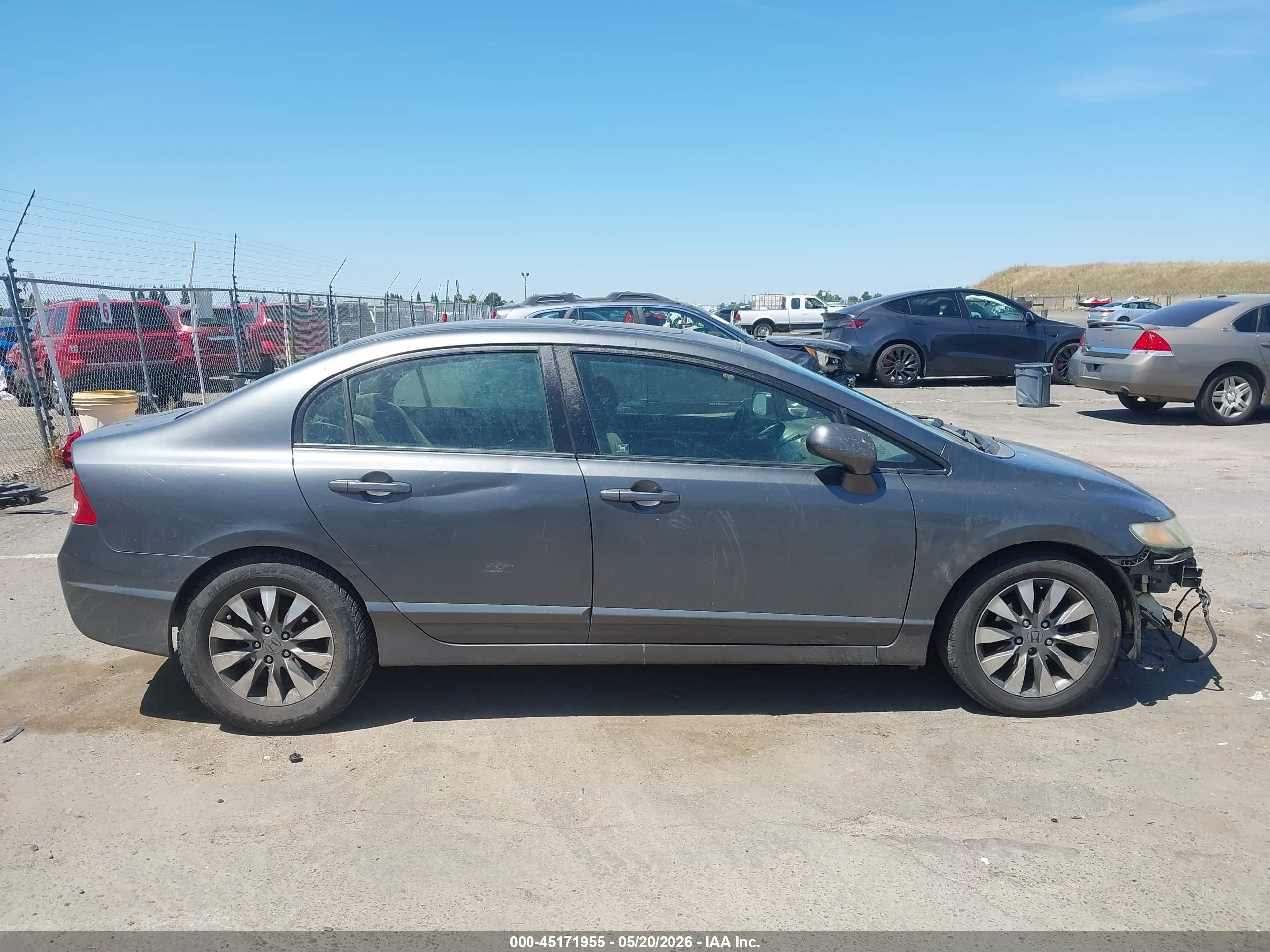 2009 Honda Civic Ex Серый vin: 2HGFA16899H326111