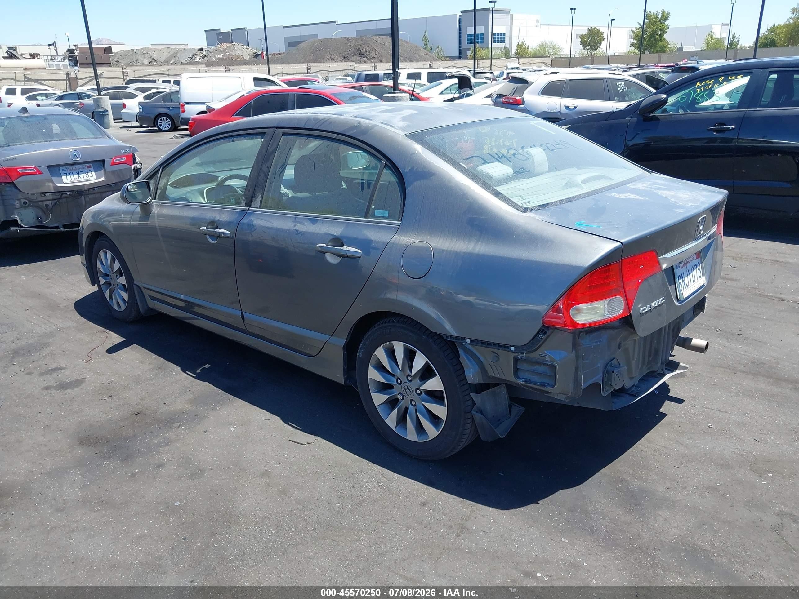 2009 Honda Civic Ex Gray vin: 2HGFA16899H346178
