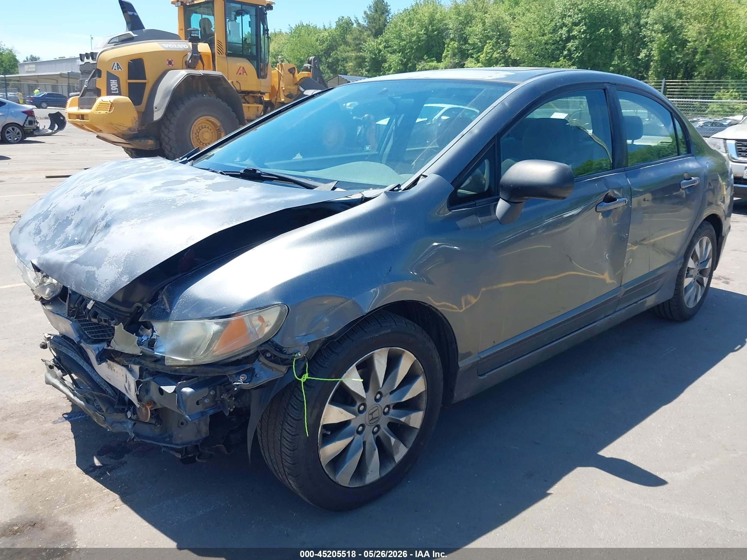 2009 Honda Civic Ex Gray vin: 2HGFA16899H542444