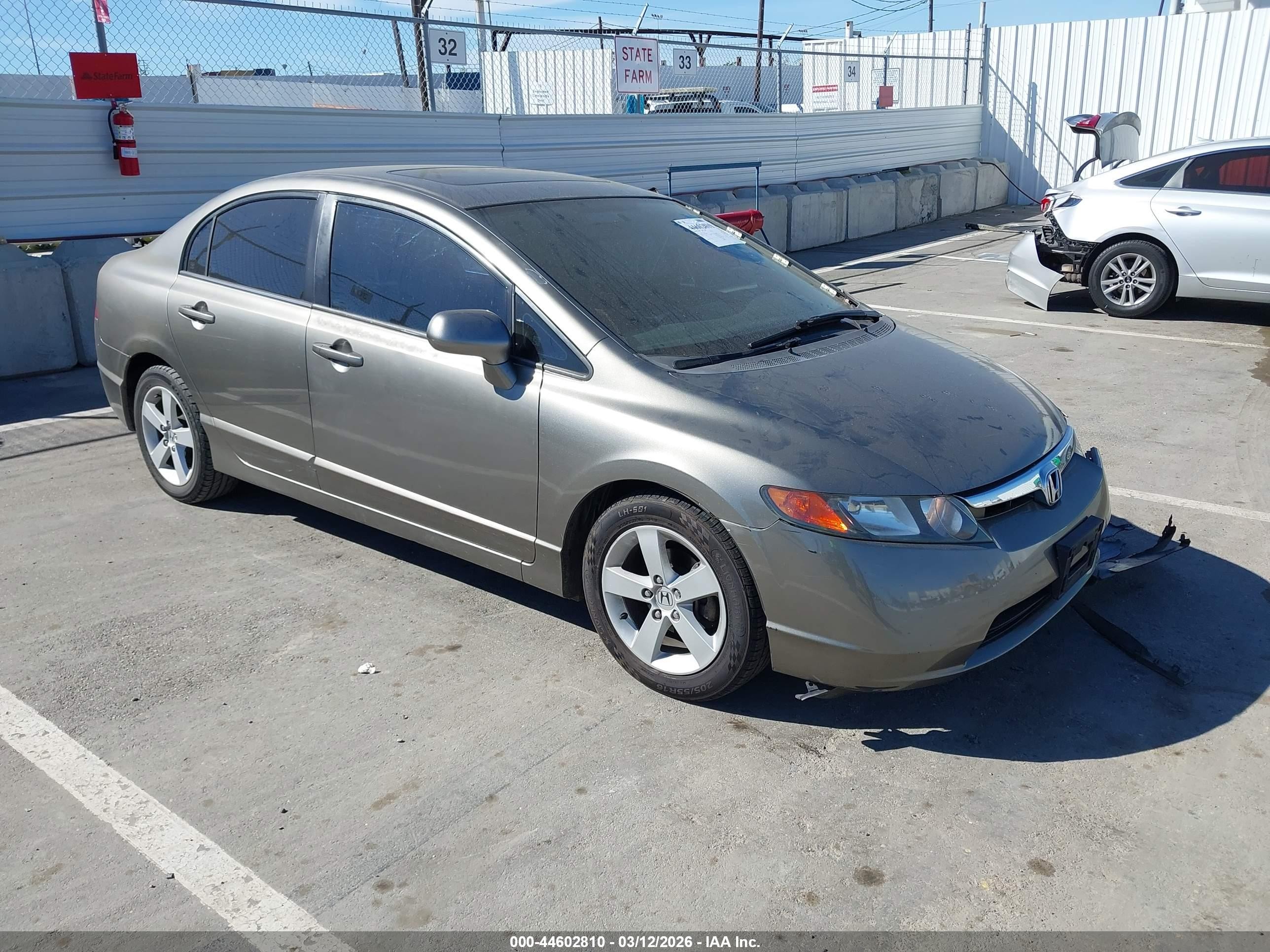 2006 Honda Civic Ex Gray vin: 2HGFA168X6H523204