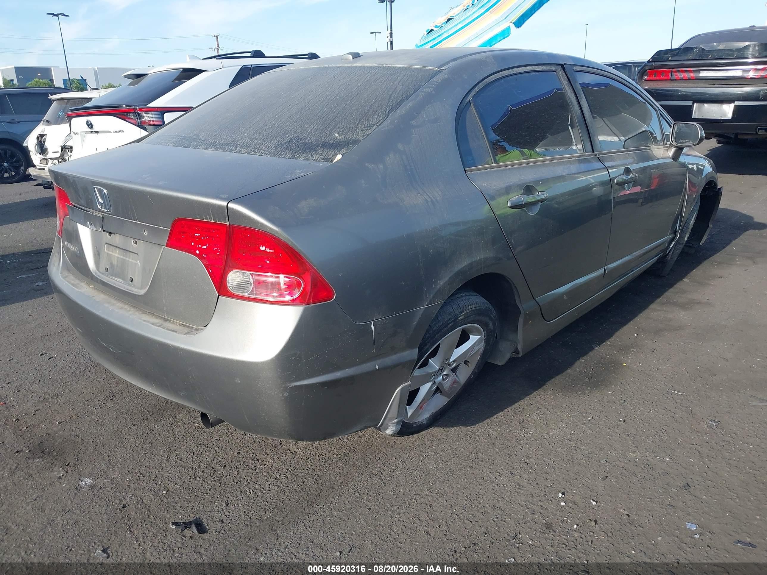 2007 Honda Civic Ex Gray vin: 2HGFA168X7H304034