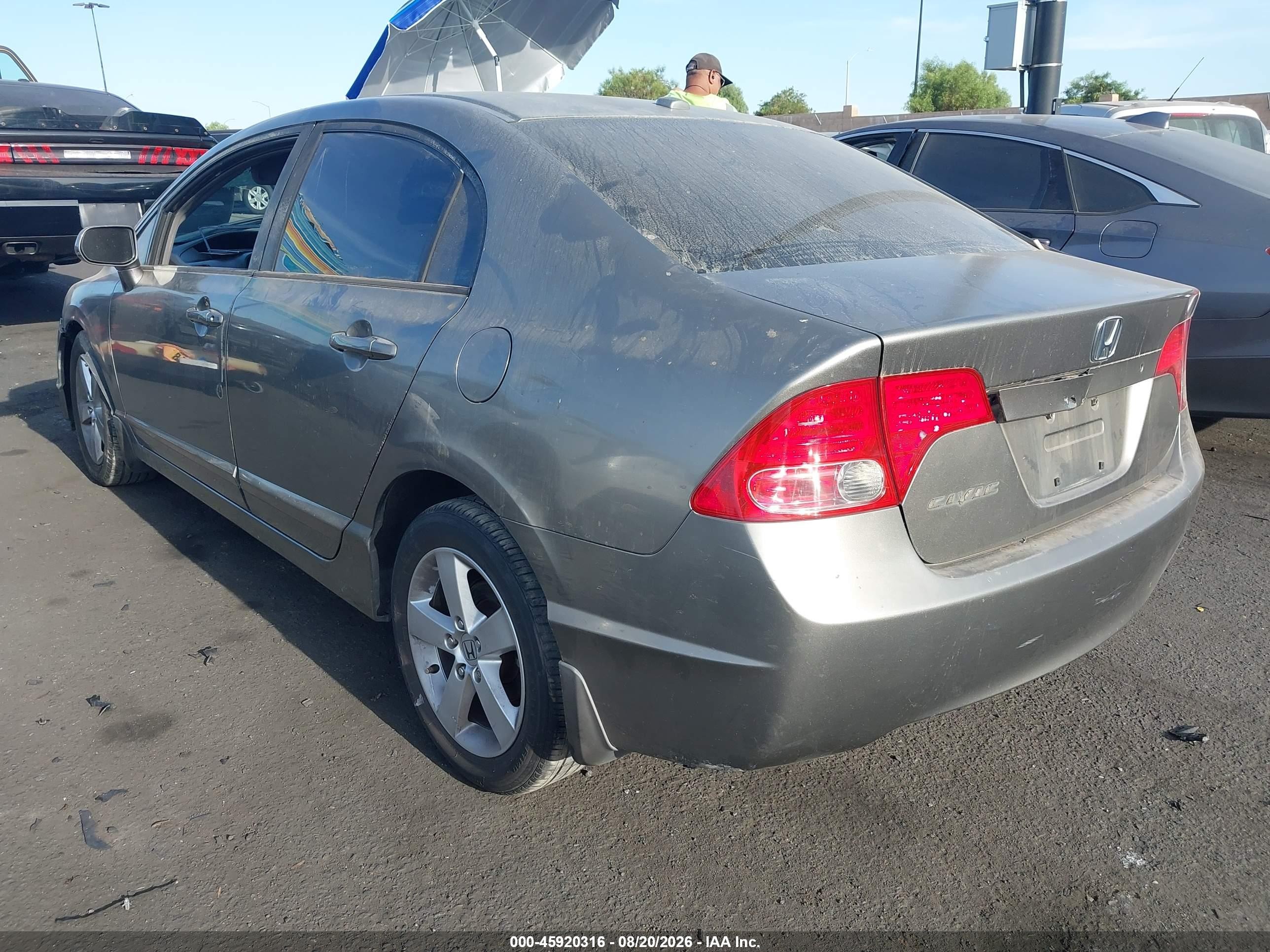 2007 Honda Civic Ex Gray vin: 2HGFA168X7H304034