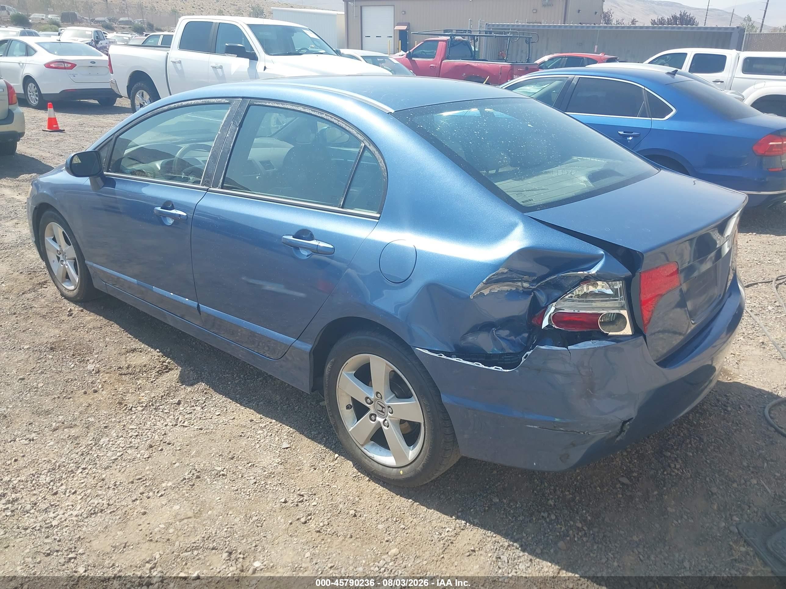 2008 Honda Civic Ex Blue vin: 2HGFA168X8H534402