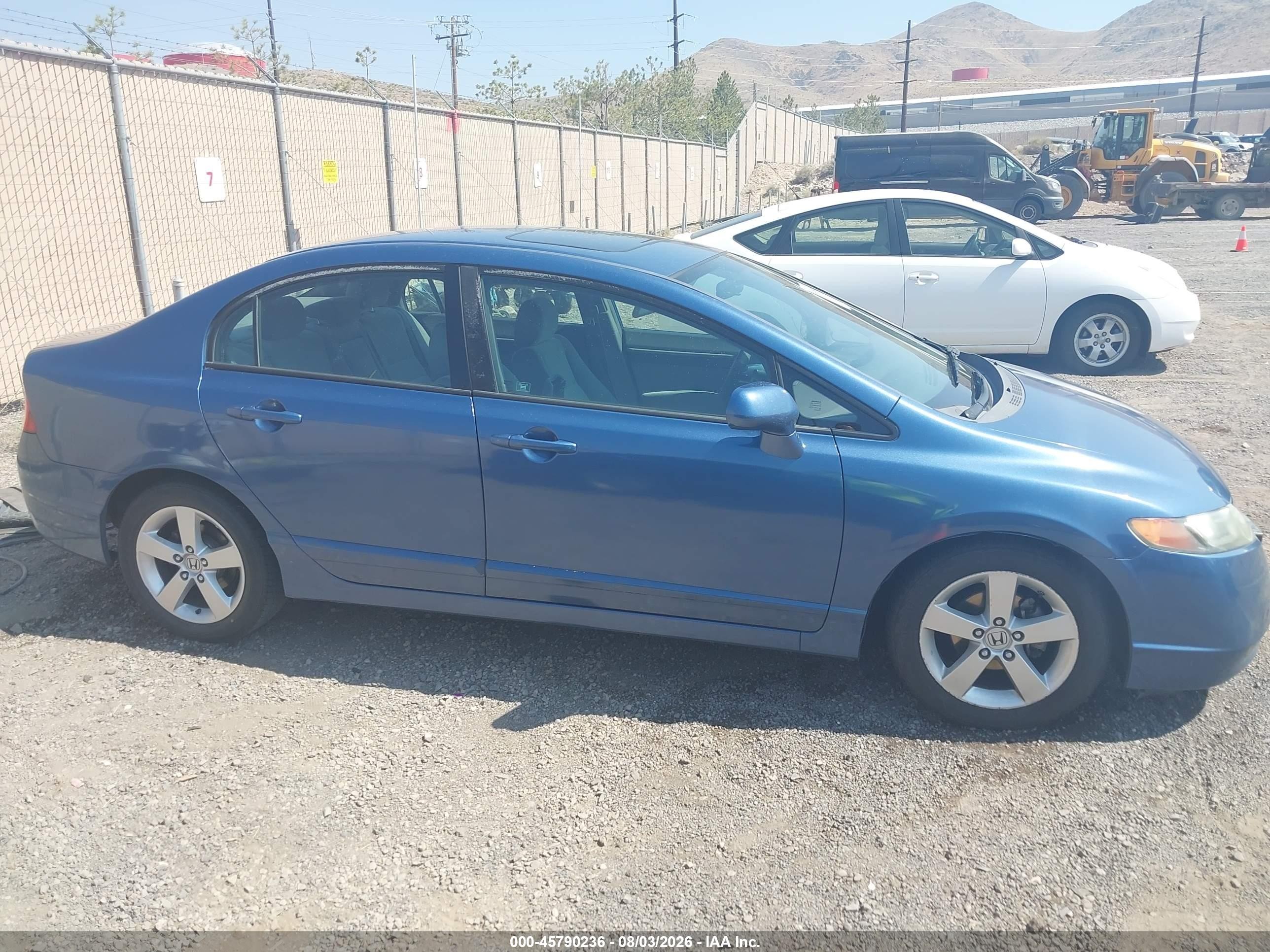 2008 Honda Civic Ex Blue vin: 2HGFA168X8H534402