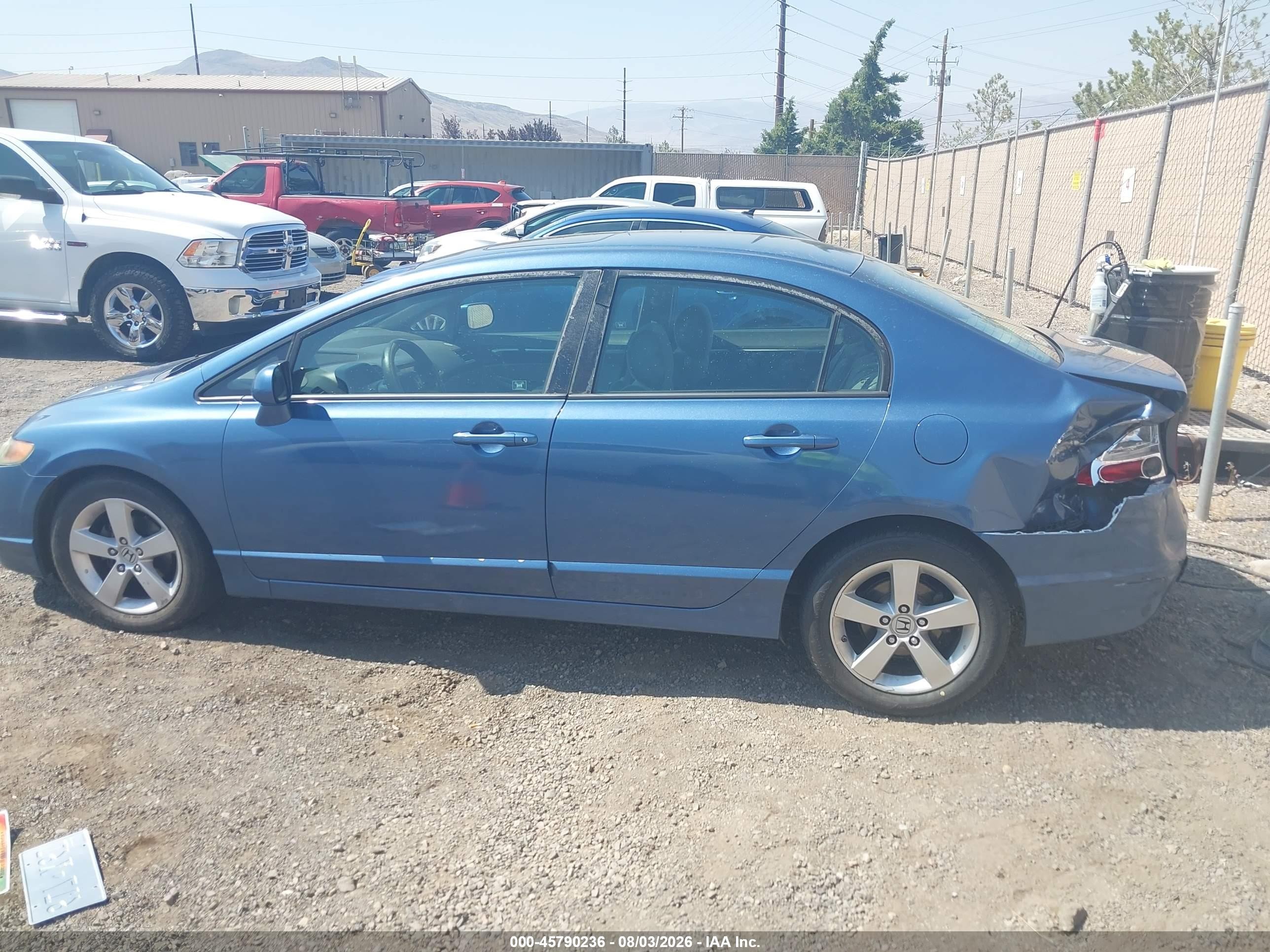 2008 Honda Civic Ex Blue vin: 2HGFA168X8H534402
