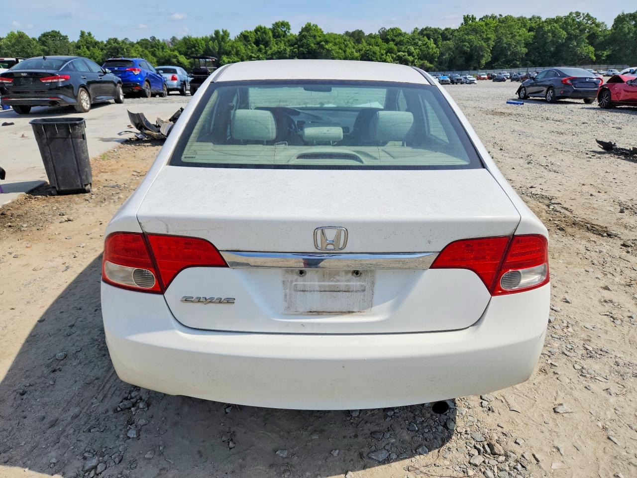 2009 Honda Civic Ex White vin: 2HGFA168X9H307924