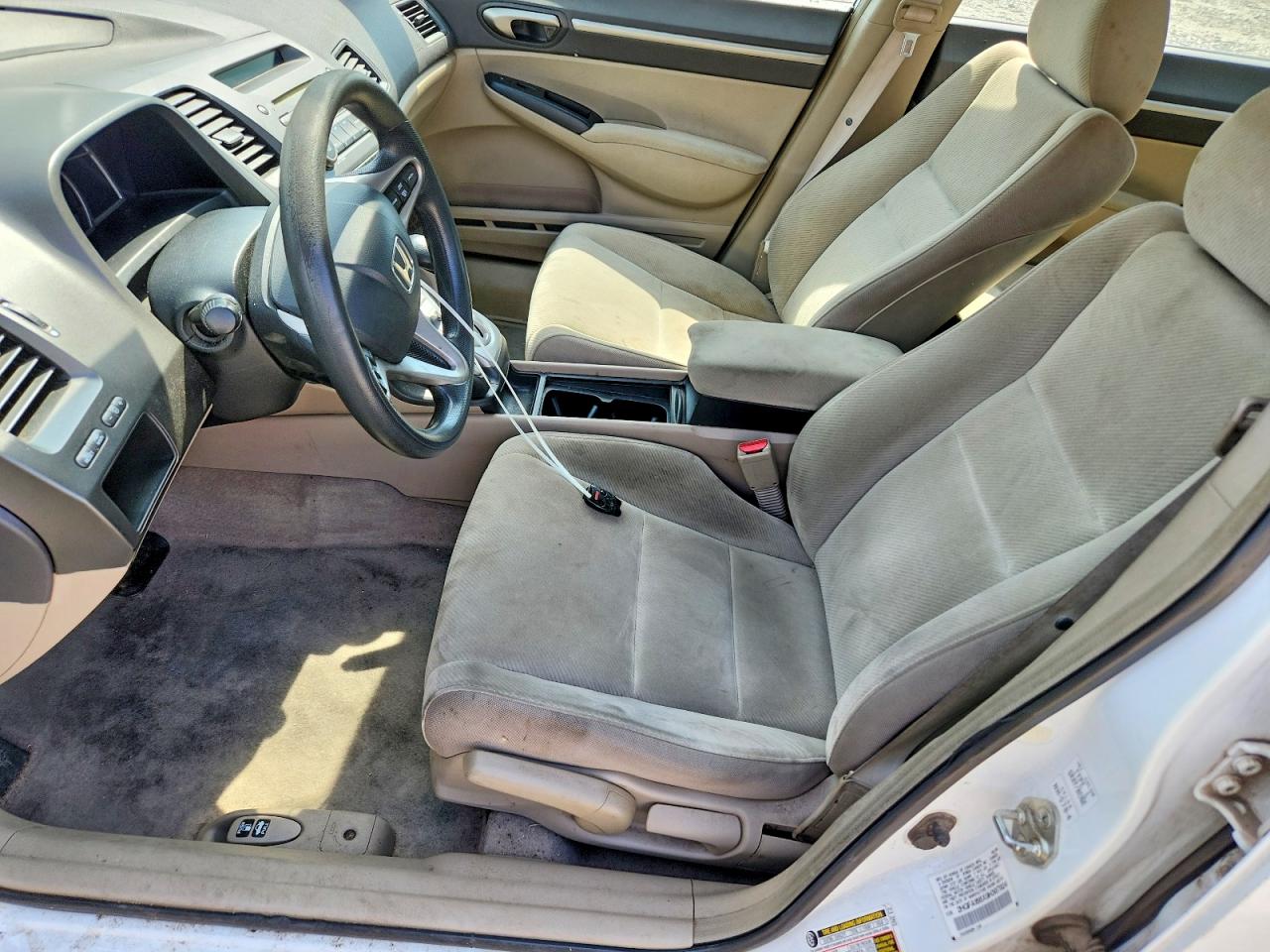 2009 Honda Civic Ex White vin: 2HGFA168X9H307924