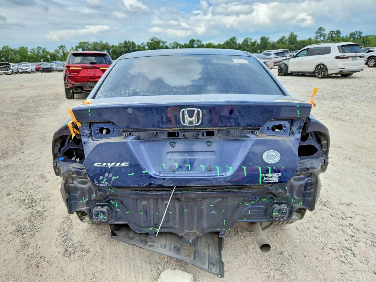 2009 Honda Civic Ex Blue vin: 2HGFA168X9H509419