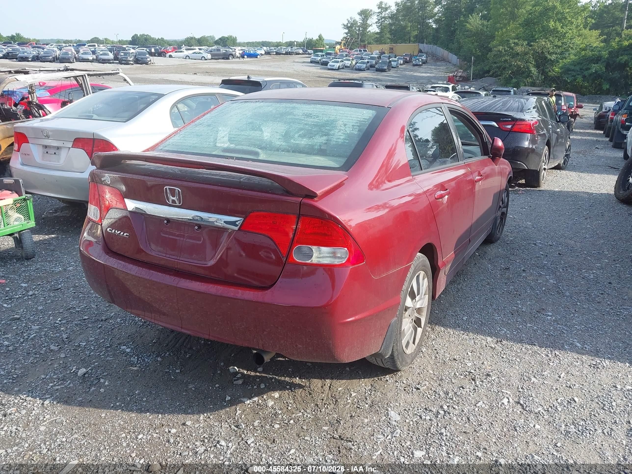 2009 Honda Civic Ex Красный vin: 2HGFA168X9H525734