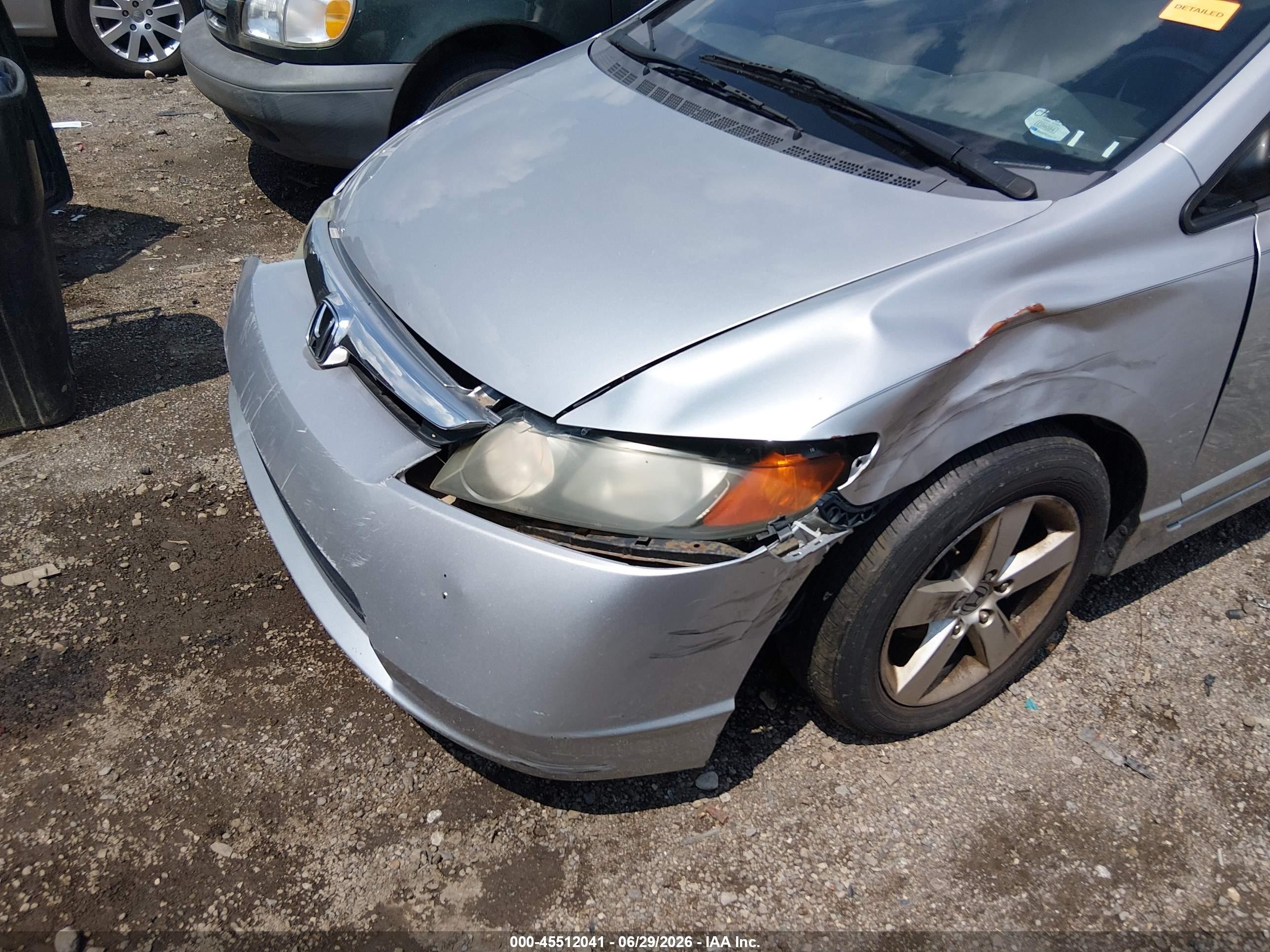 2008 Honda Civic Ex-l Silver vin: 2HGFA16908H329485