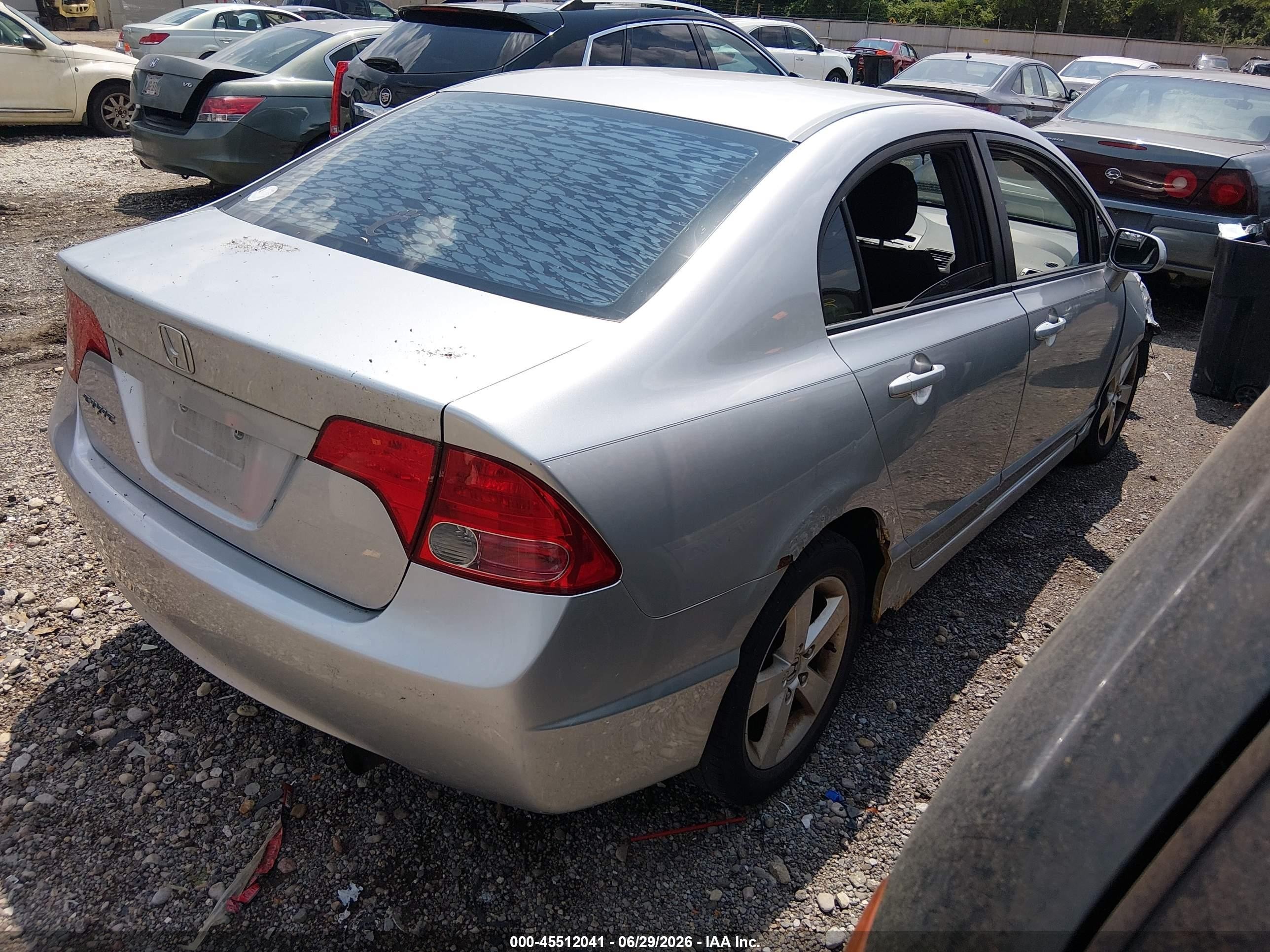 2008 Honda Civic Ex-l Silver vin: 2HGFA16908H329485