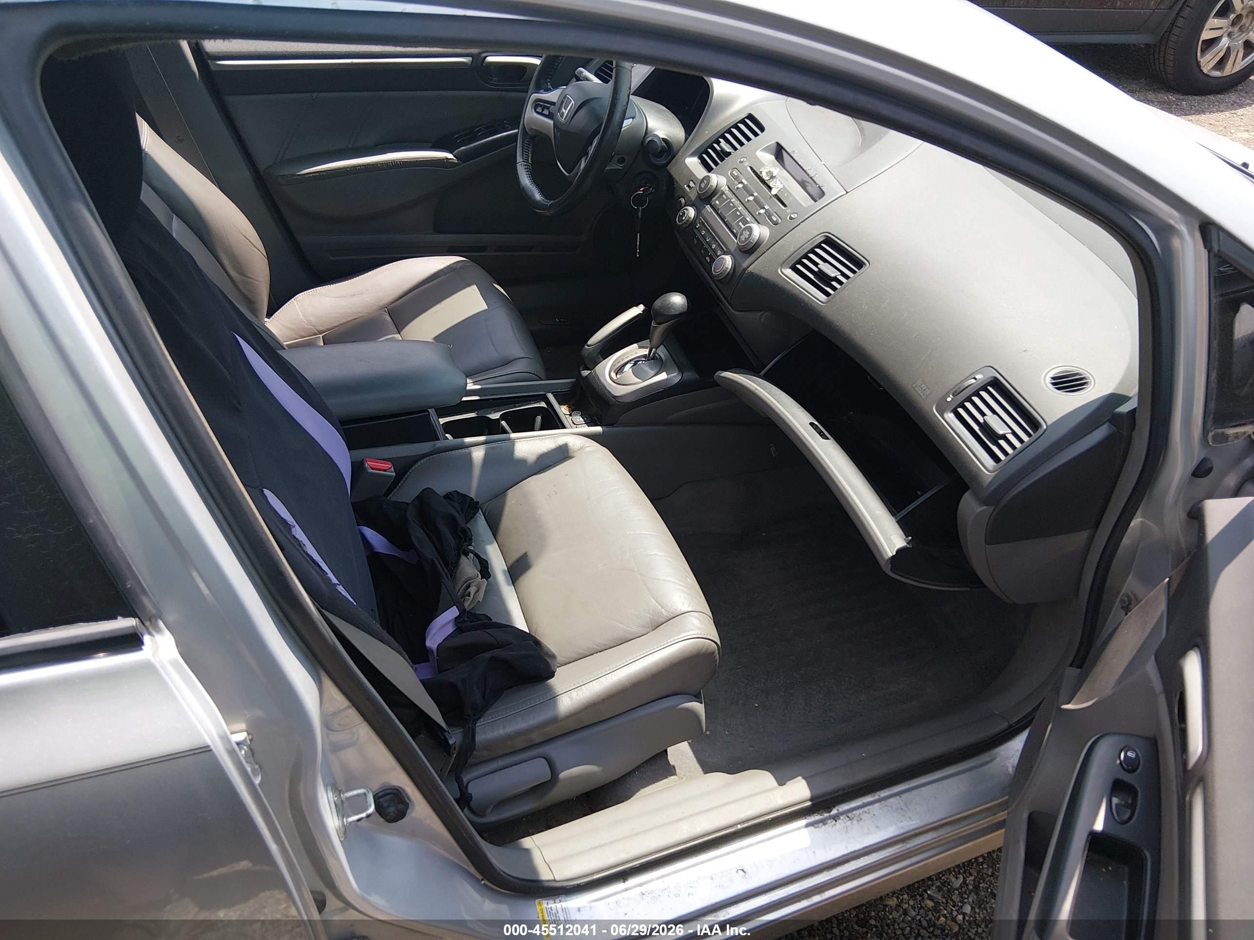 2008 Honda Civic Ex-l Silver vin: 2HGFA16908H329485