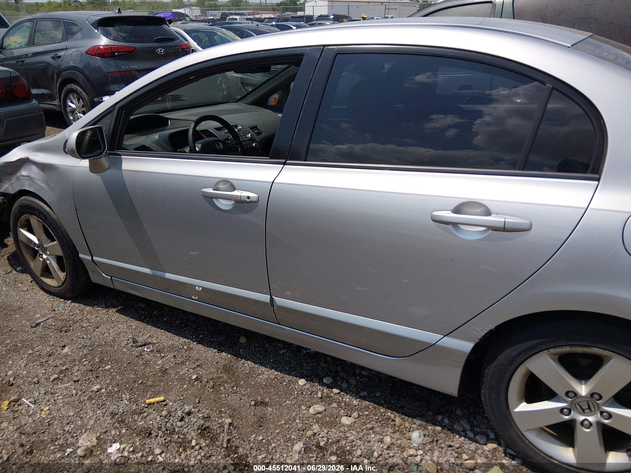 2008 Honda Civic Ex-l Silver vin: 2HGFA16908H329485