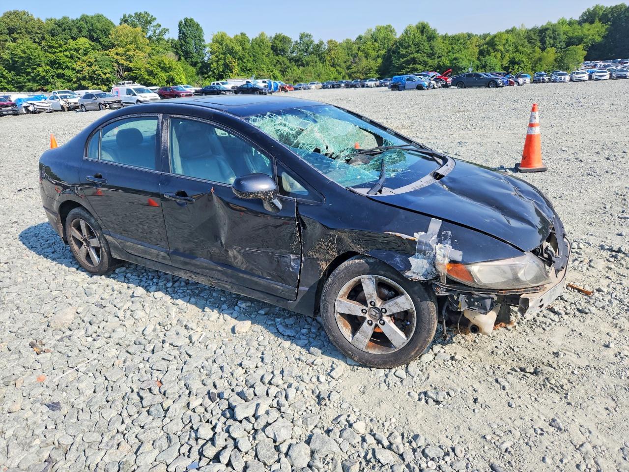 2008 Honda Civic Exl Черный vin: 2HGFA16908H342091
