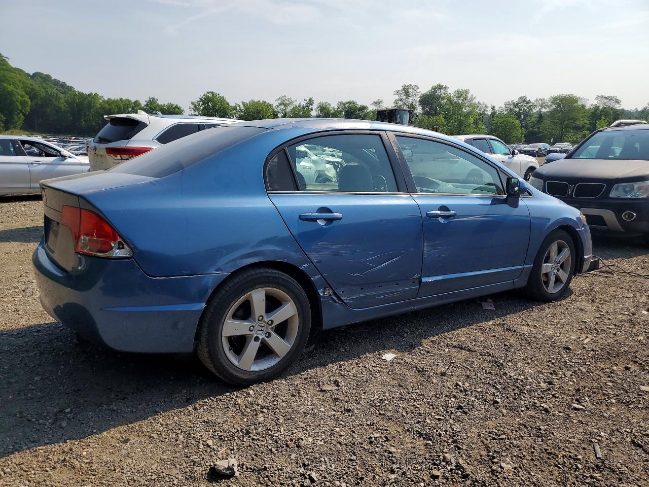2008 Honda Civic Exl Blue vin: 2HGFA16908H521201