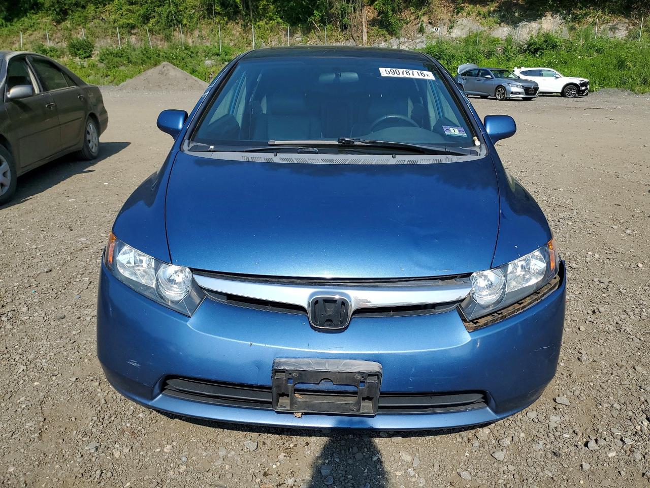 2008 Honda Civic Exl Blue vin: 2HGFA16908H521201