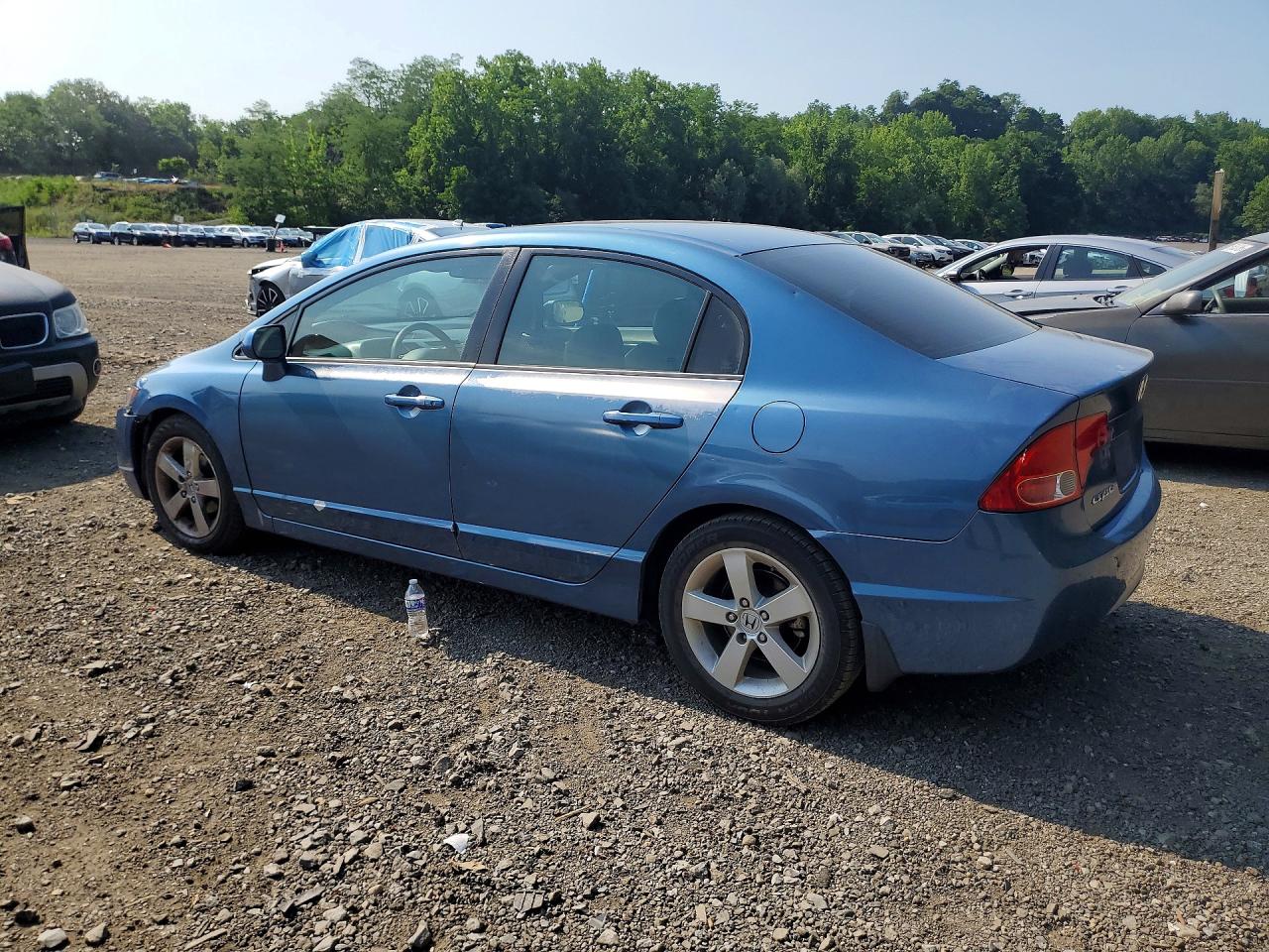 2008 Honda Civic Exl Blue vin: 2HGFA16908H521201