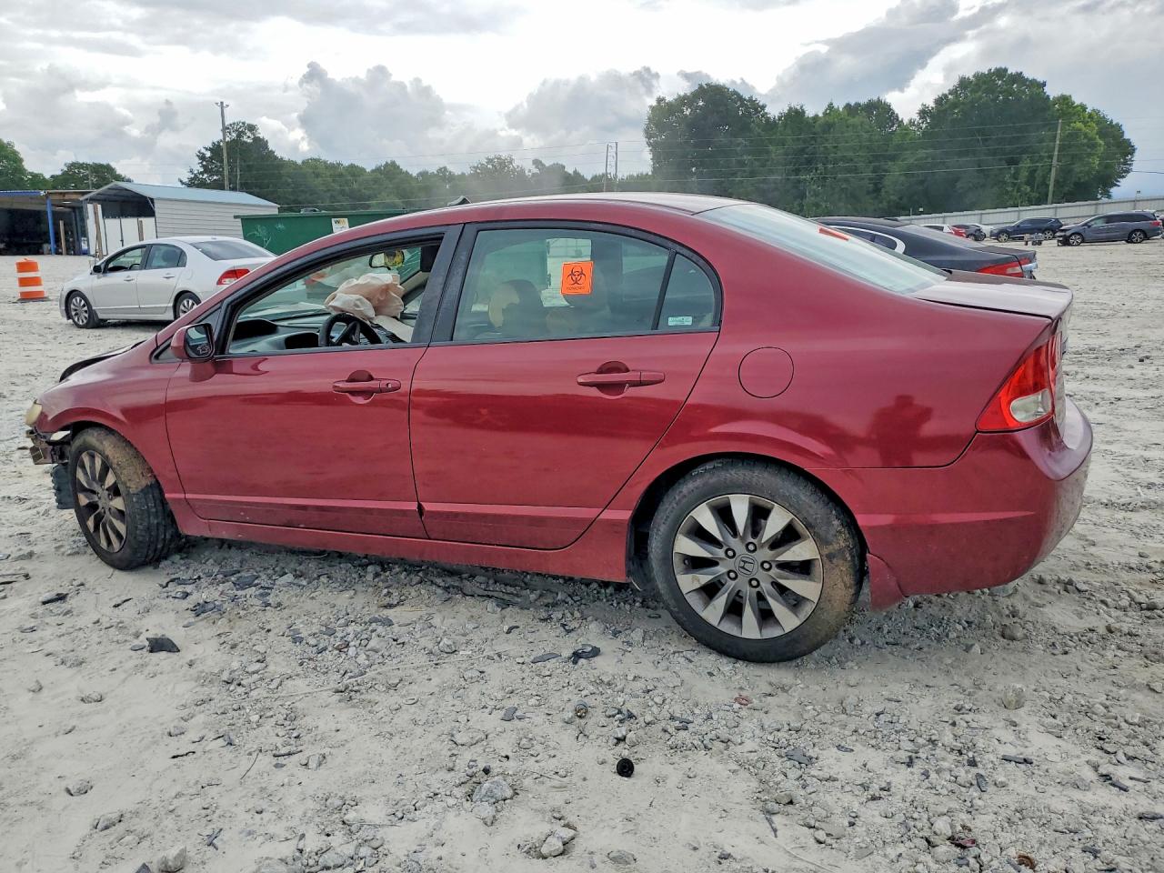 2009 Honda Civic Exl Red vin: 2HGFA16909H527372