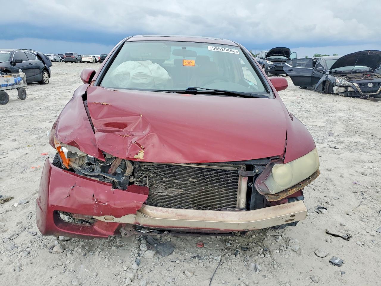 2009 Honda Civic Exl Red vin: 2HGFA16909H527372
