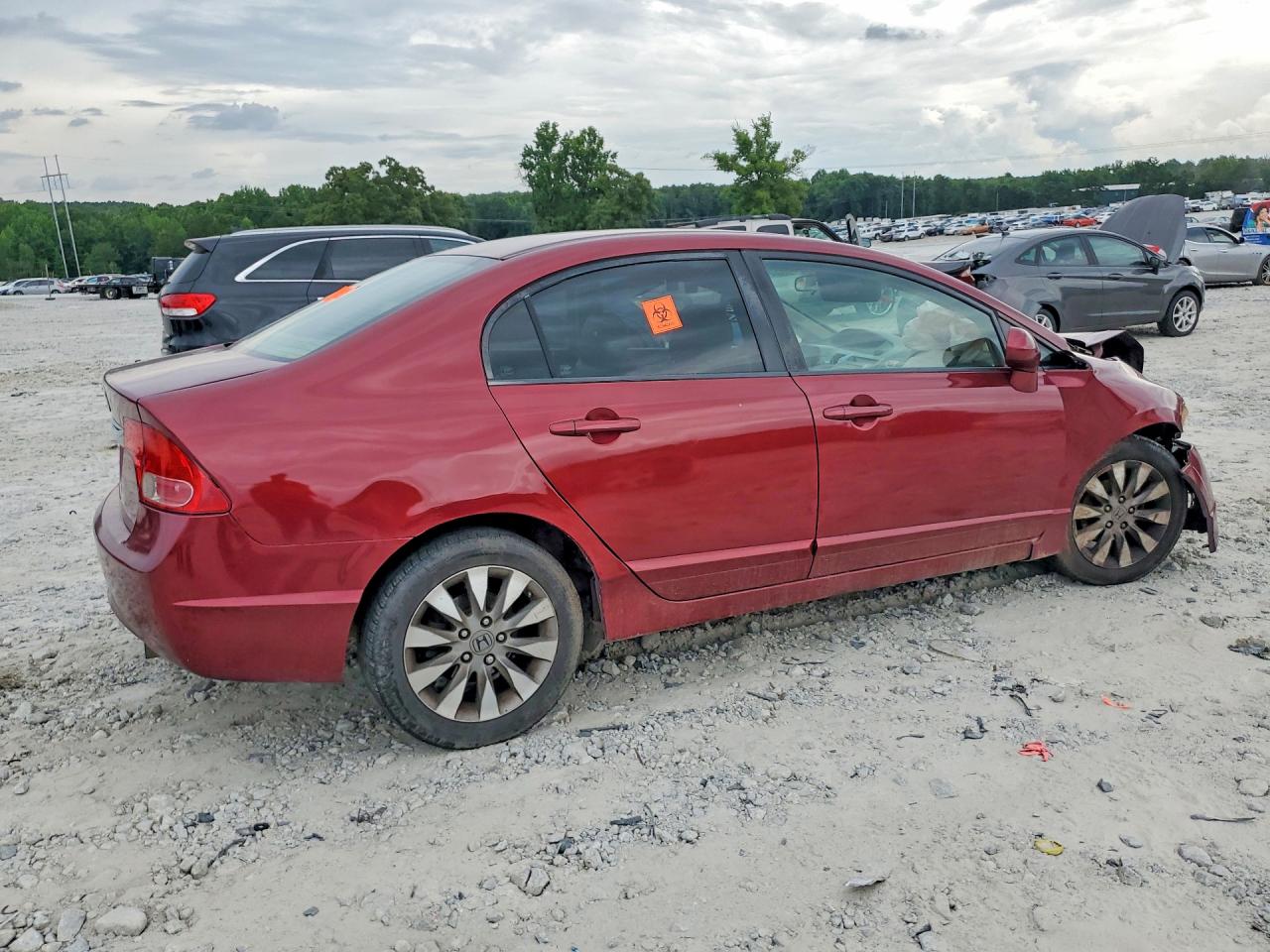 2009 Honda Civic Exl Red vin: 2HGFA16909H527372