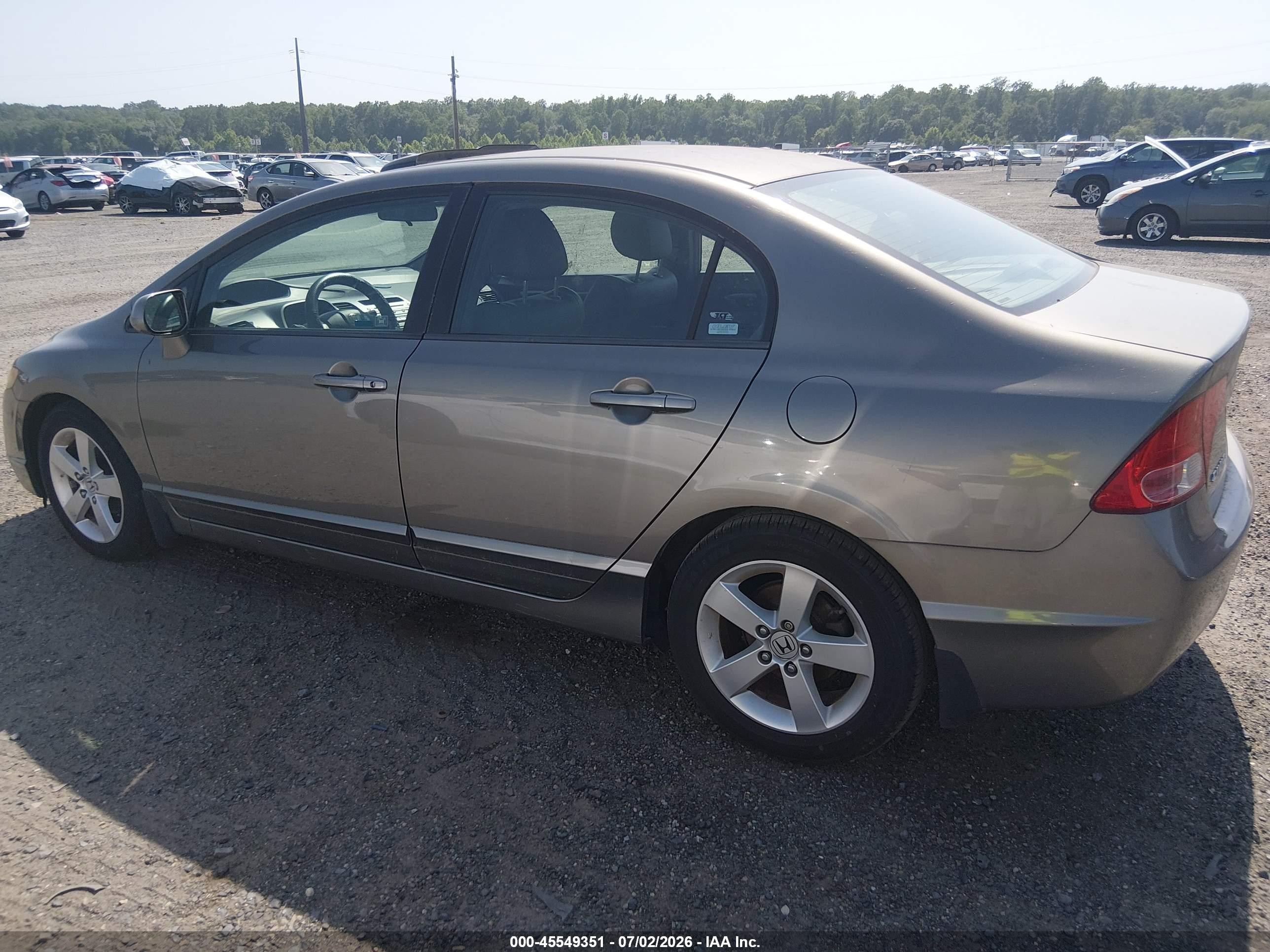 2008 Honda Civic Ex-l Gray vin: 2HGFA16918H337661