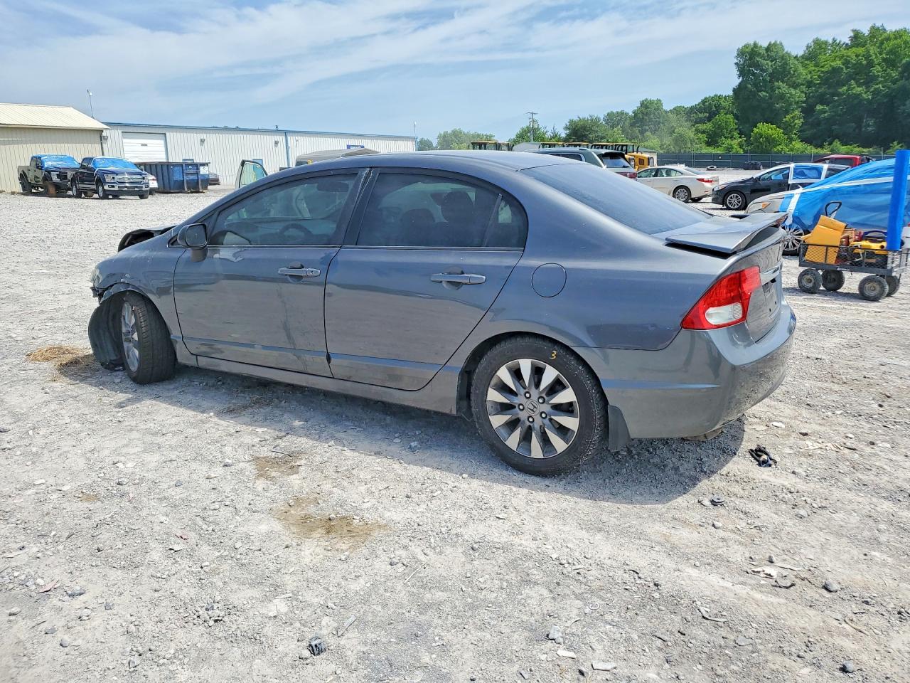 2009 Honda Civic Exl Gray vin: 2HGFA16919H335751