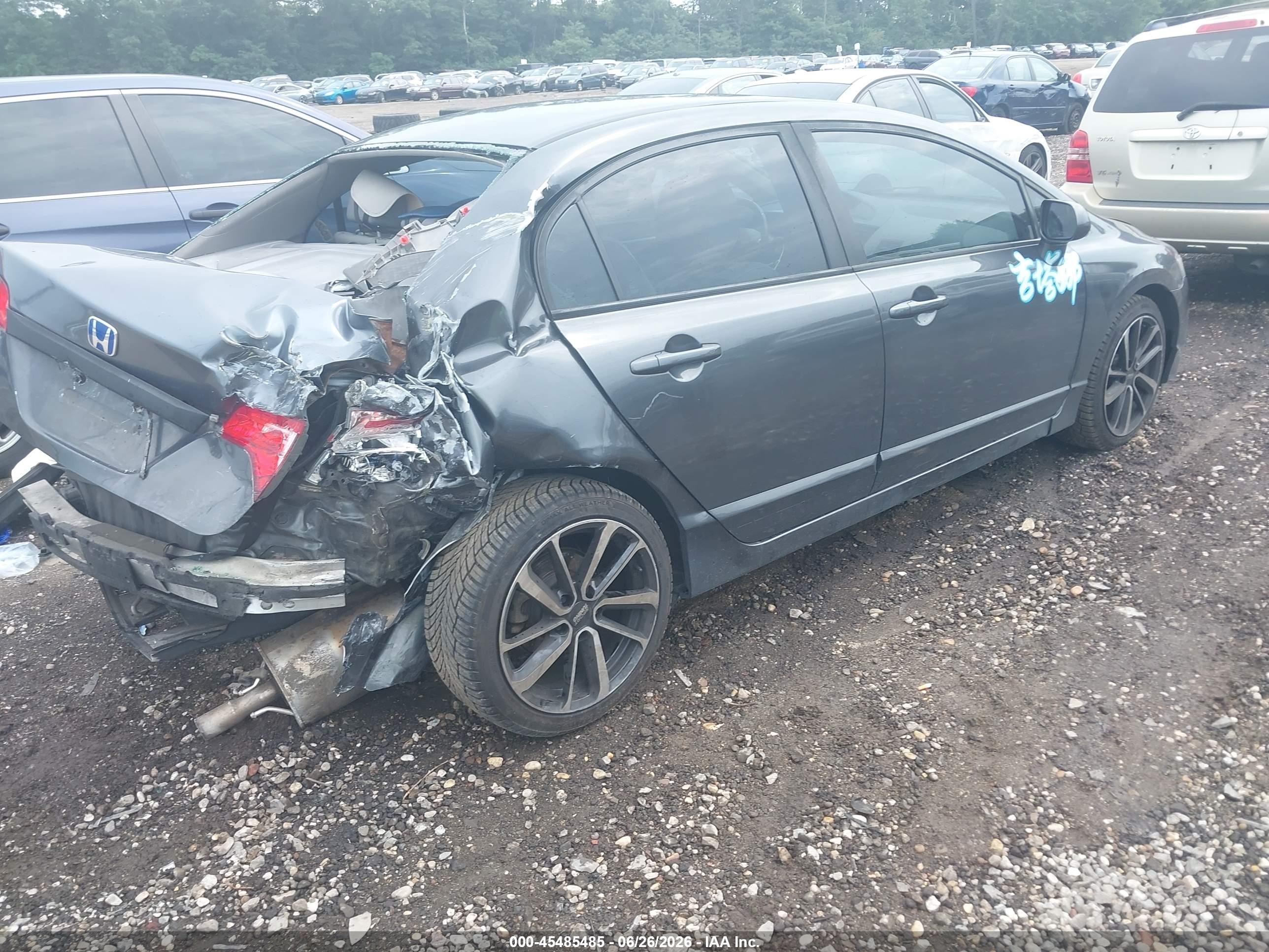 2009 Honda Civic Ex-l Gray vin: 2HGFA16919H530247