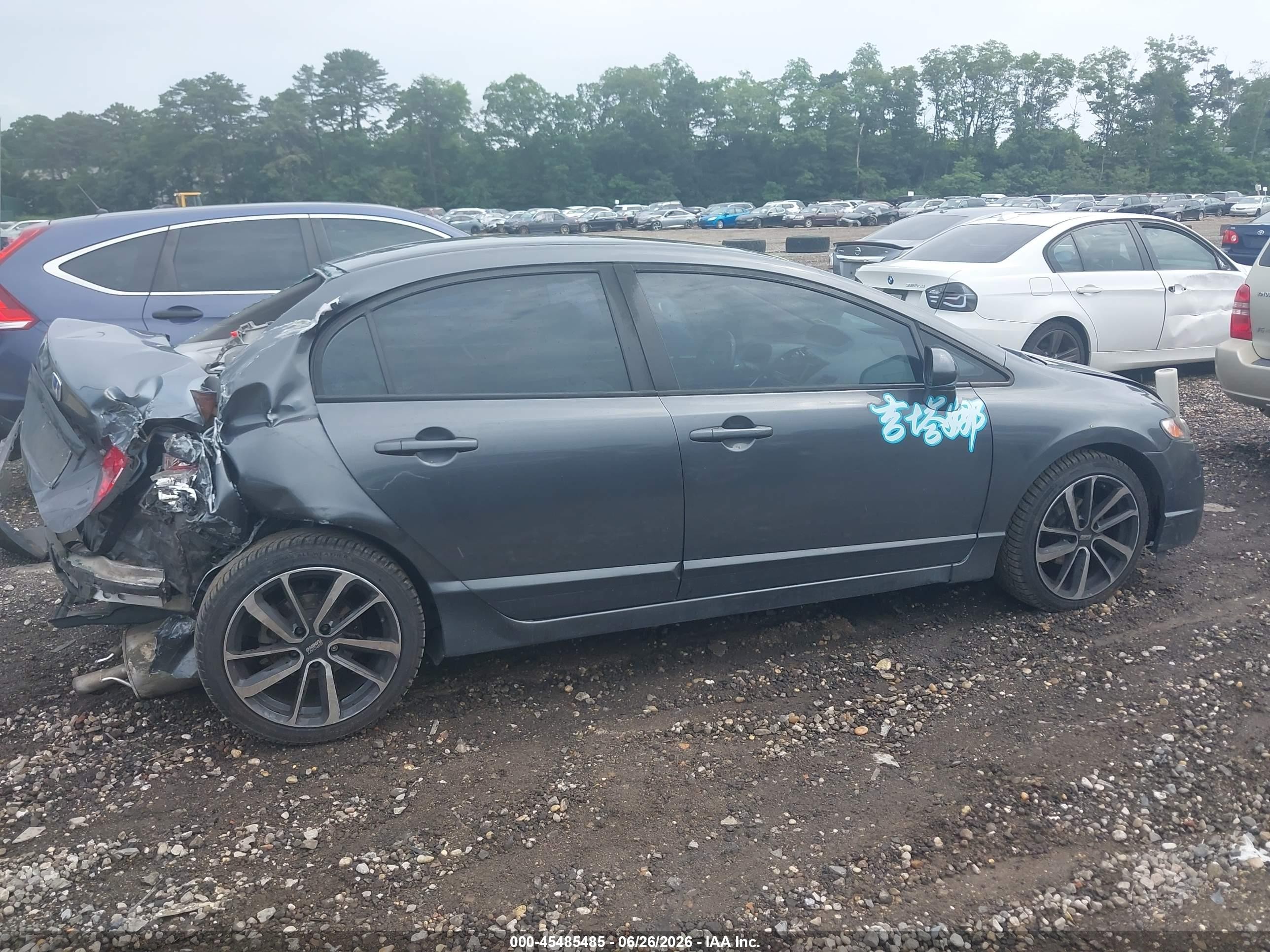 2009 Honda Civic Ex-l Gray vin: 2HGFA16919H530247