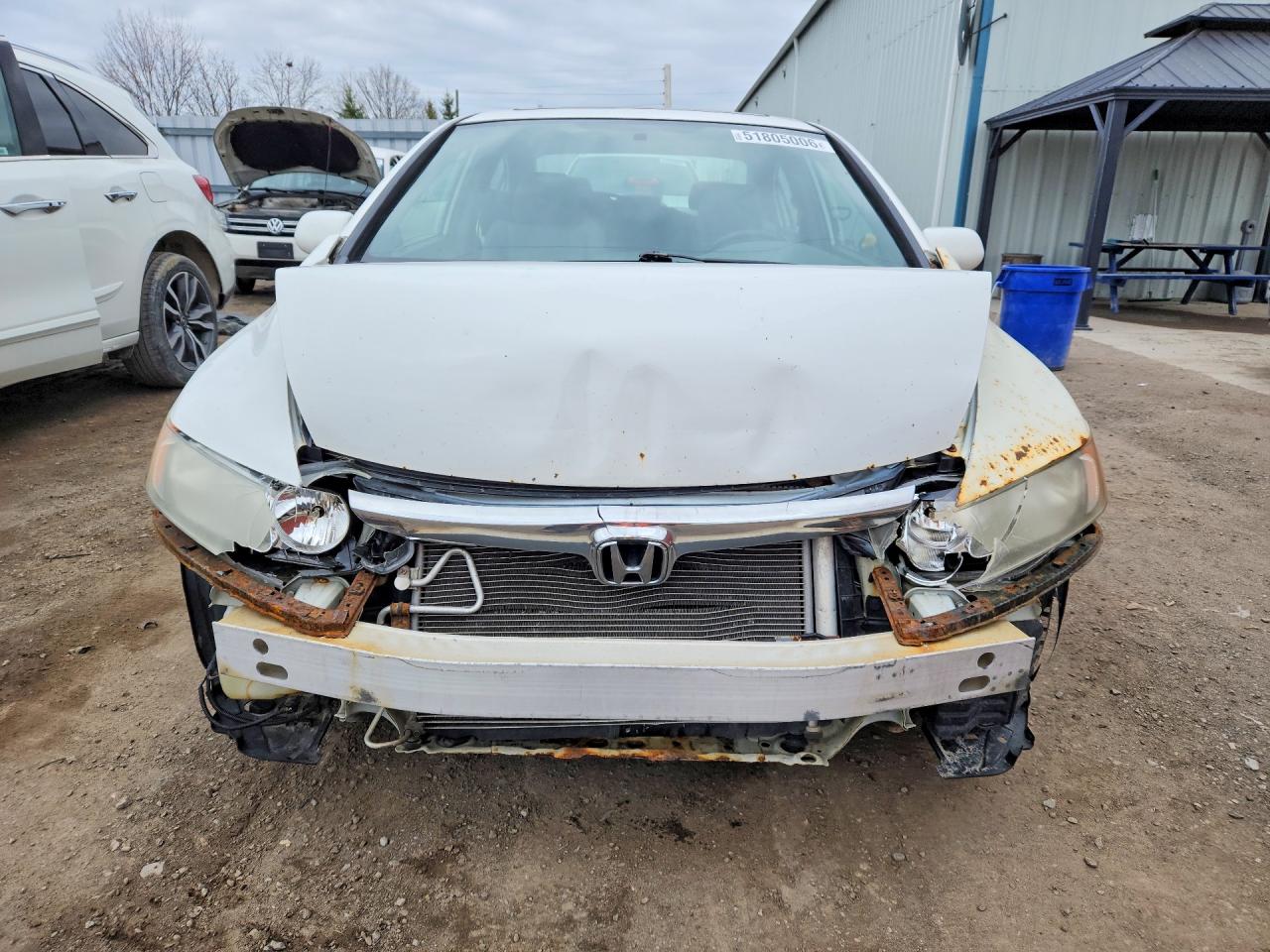 2008 Honda Civic Exl White vin: 2HGFA16928H003087