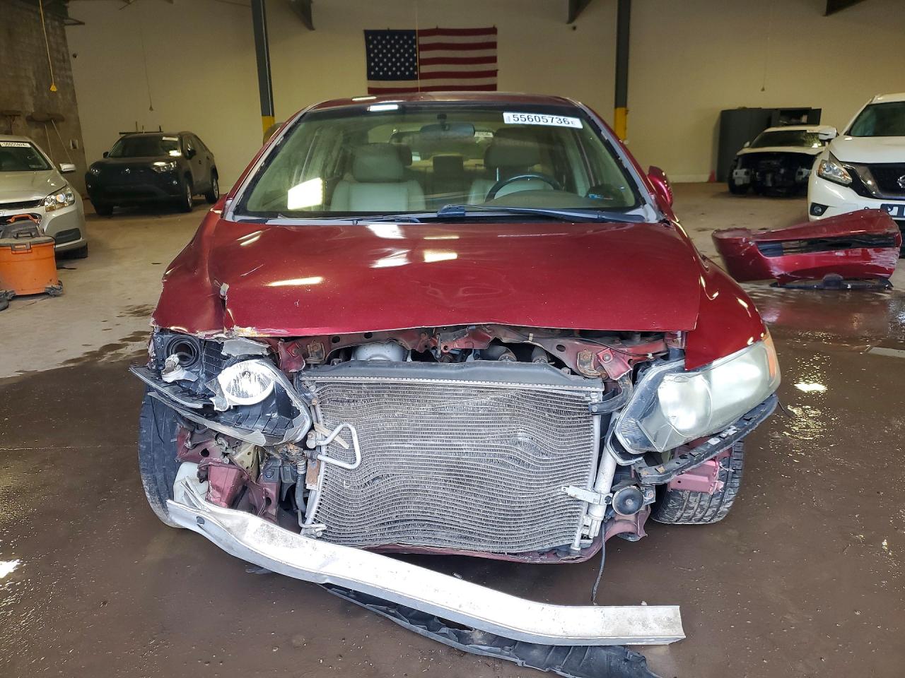 2008 Honda Civic Exl Red vin: 2HGFA16928H502889