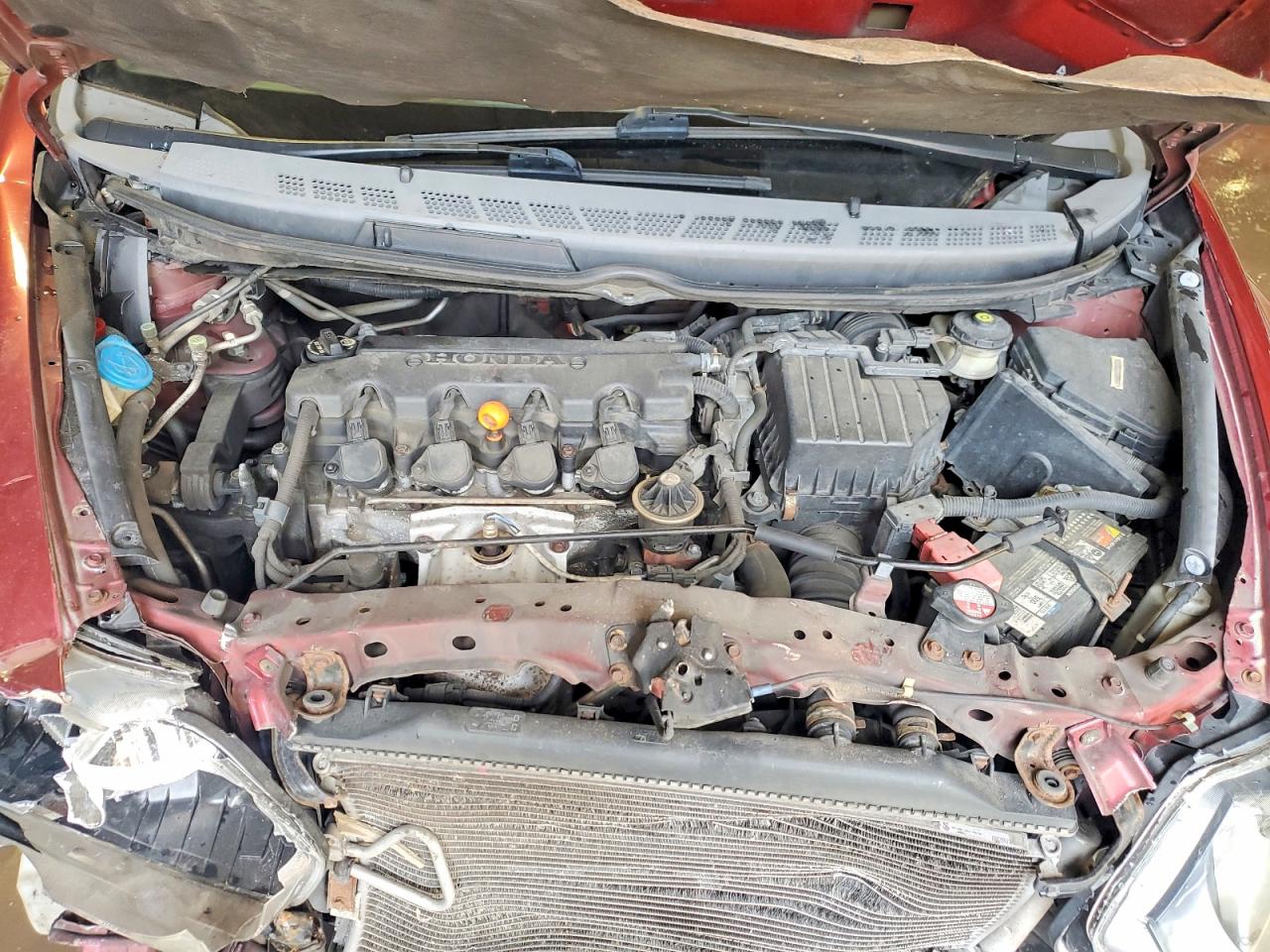 2008 Honda Civic Exl Red vin: 2HGFA16928H502889