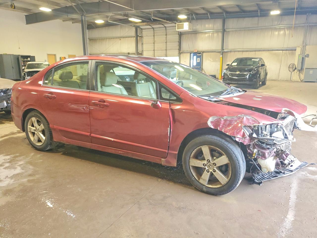2008 Honda Civic Exl Red vin: 2HGFA16928H502889