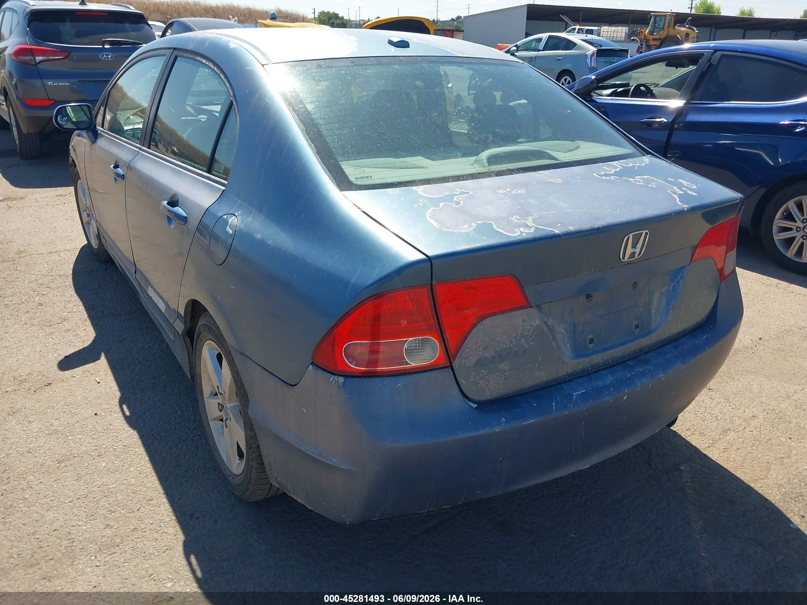2008 Honda Civic Ex-l Blue vin: 2HGFA16928H526920
