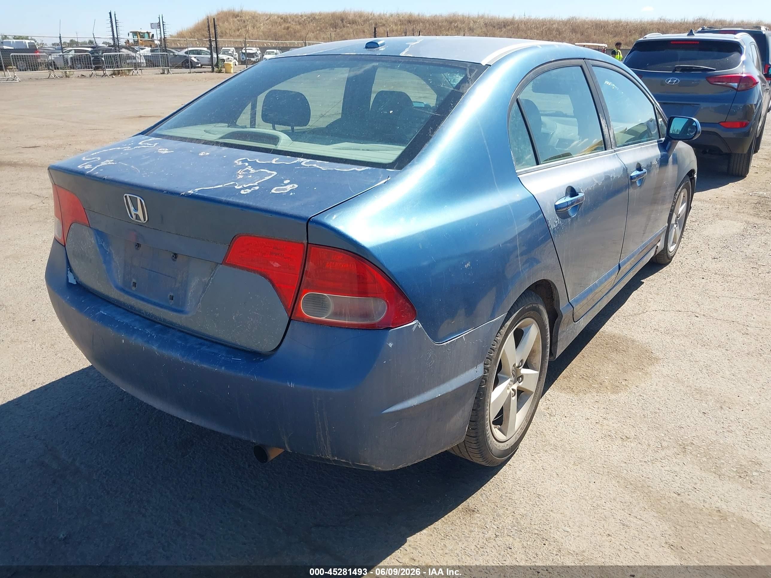 2008 Honda Civic Ex-l Blue vin: 2HGFA16928H526920