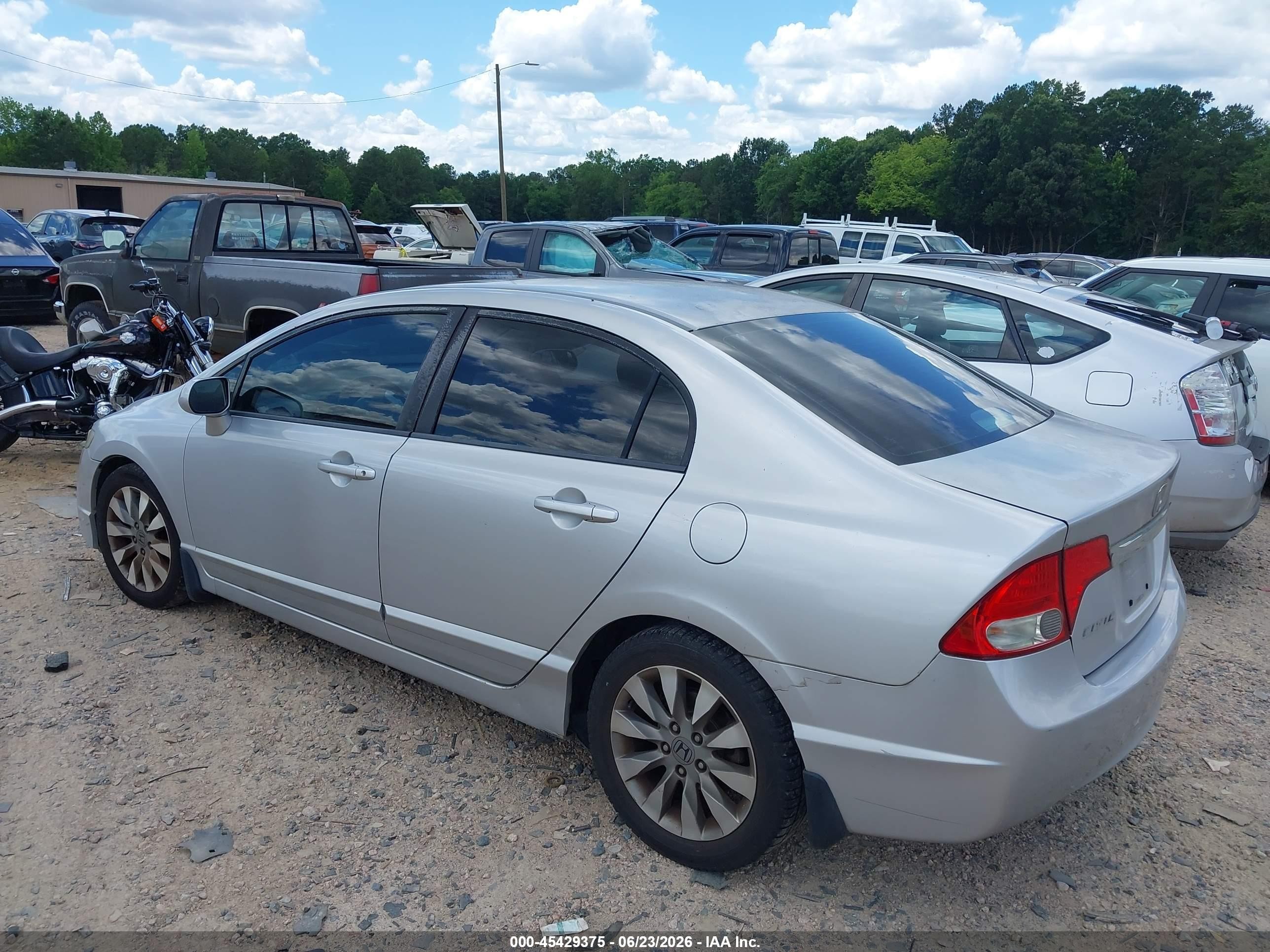 2009 Honda Civic Ex-l Silver vin: 2HGFA16929H527664