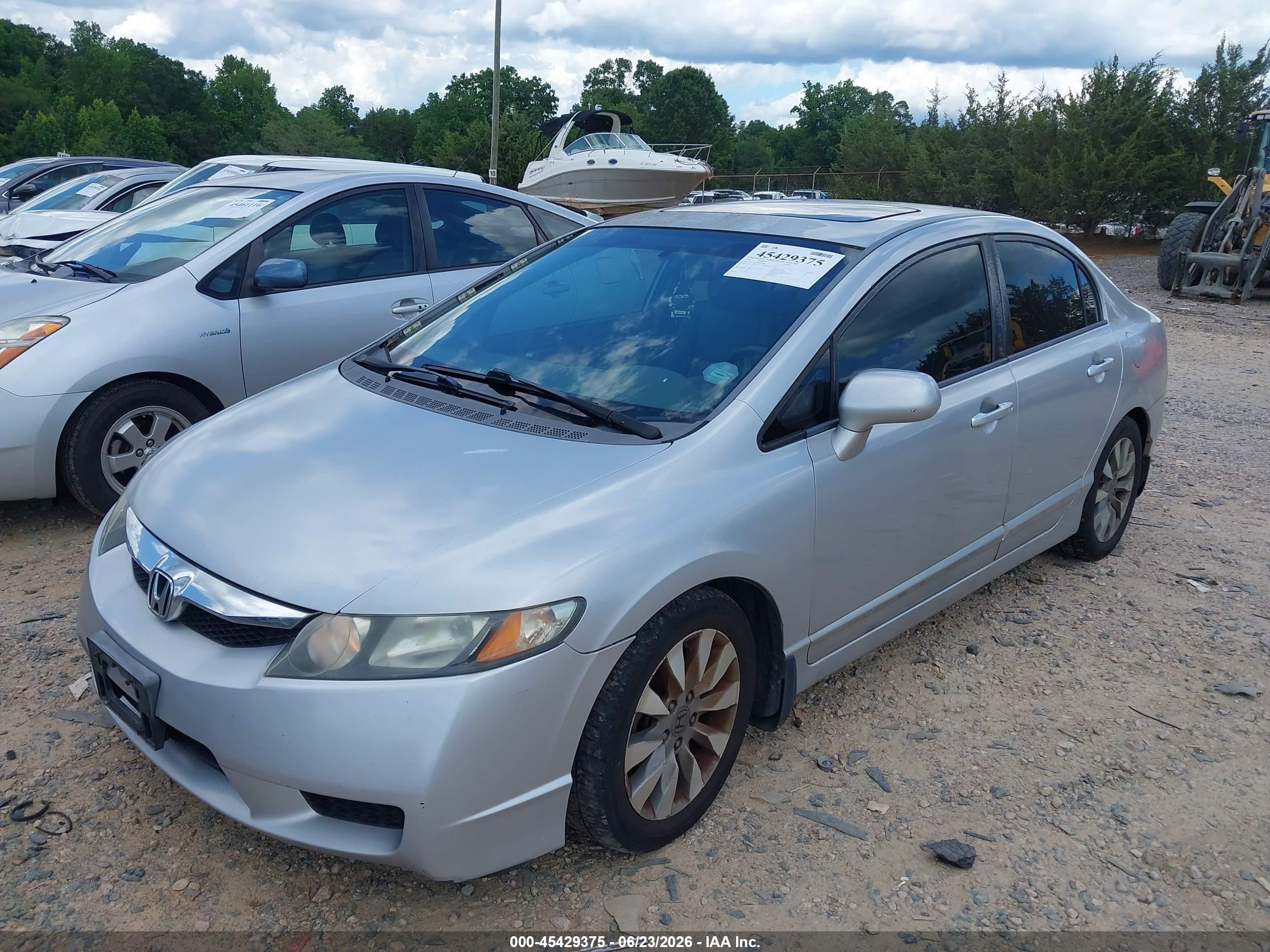 2009 Honda Civic Ex-l Silver vin: 2HGFA16929H527664