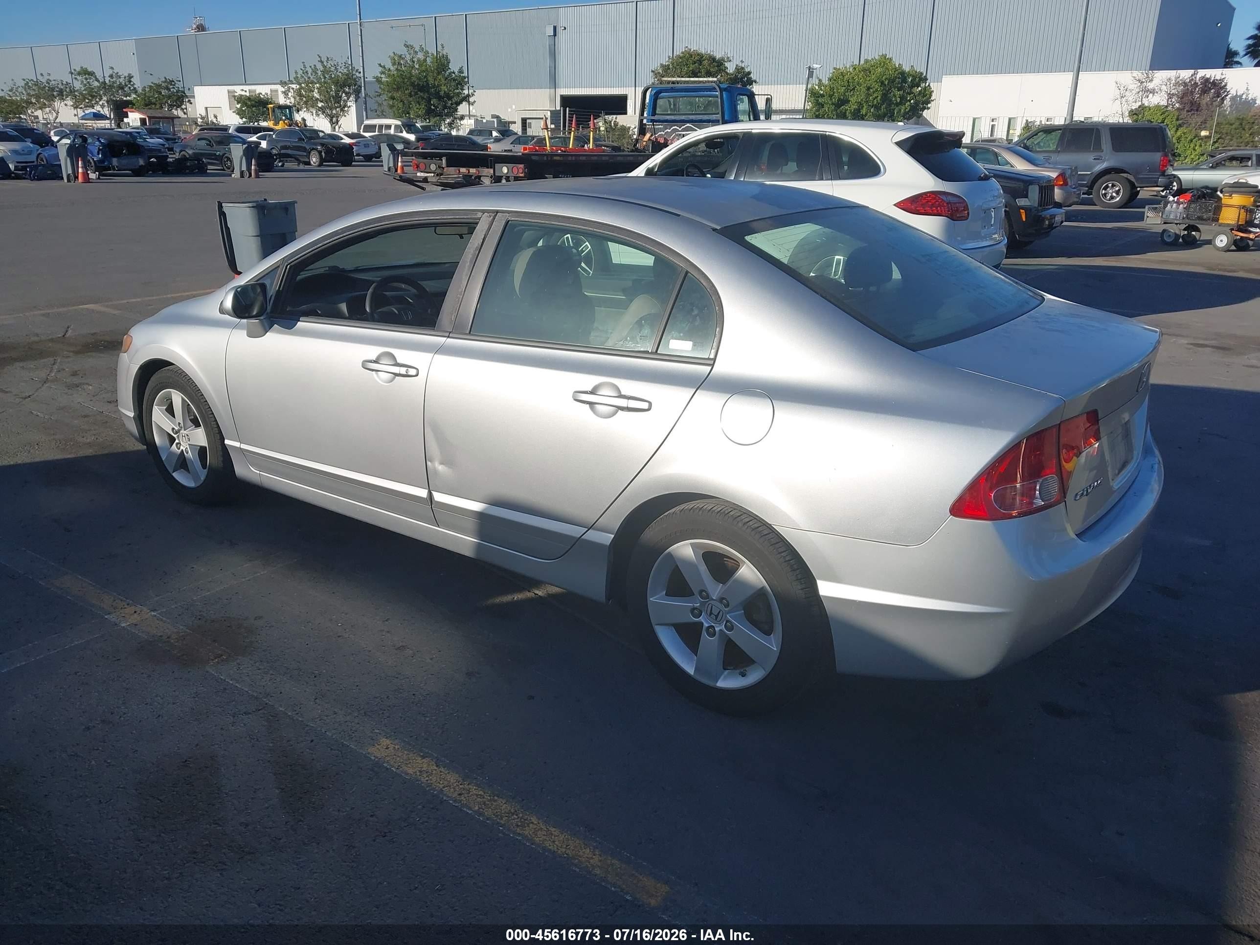 2008 Honda Civic Ex-l Silver vin: 2HGFA16938H307349