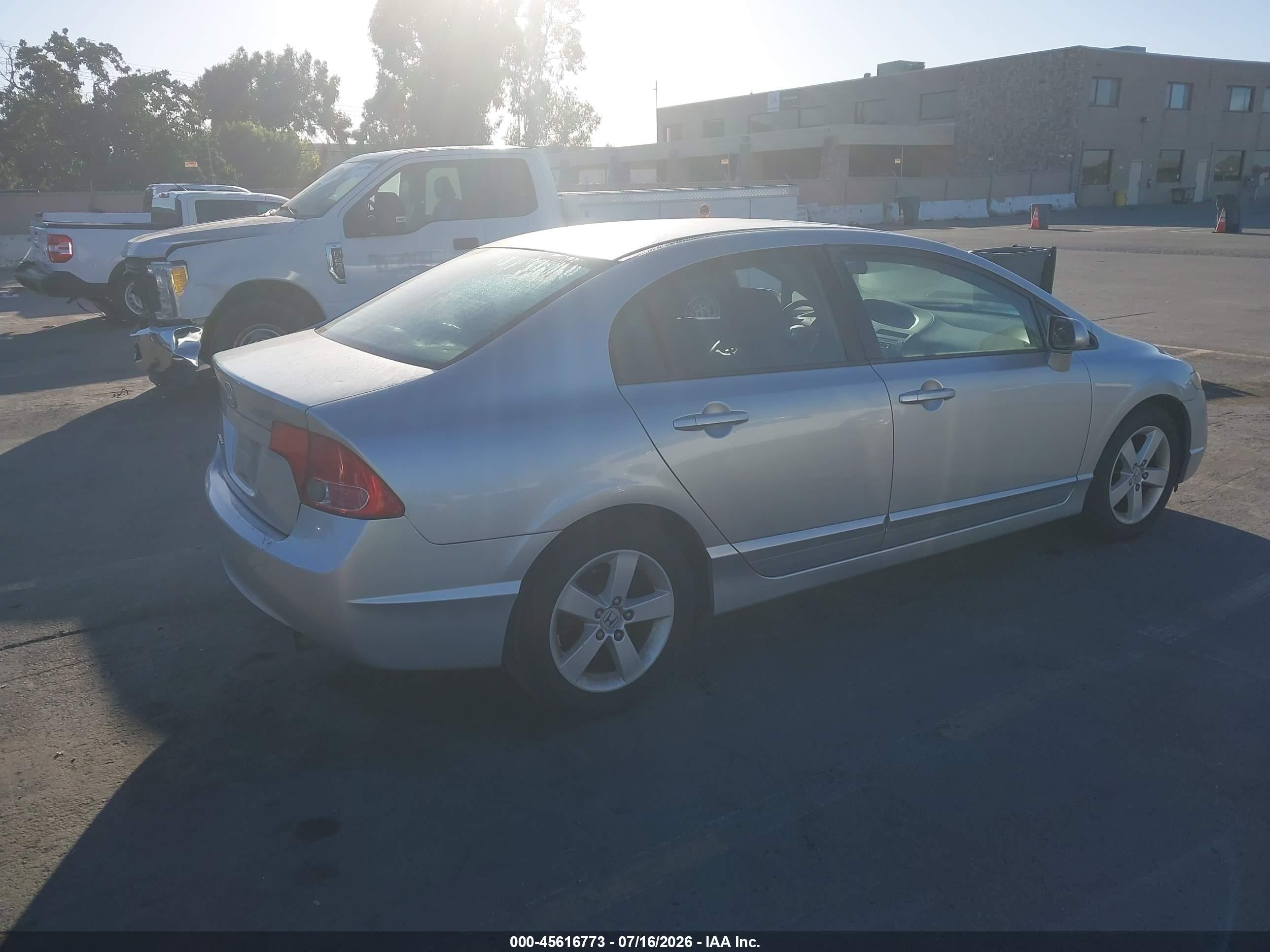 2008 Honda Civic Ex-l Silver vin: 2HGFA16938H307349
