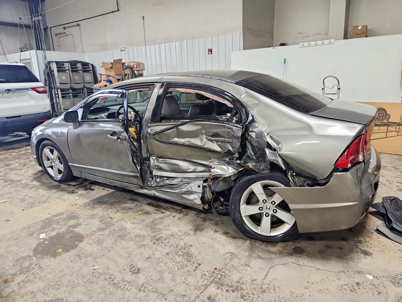 2008 Honda Civic Exl Gray vin: 2HGFA16938H329545