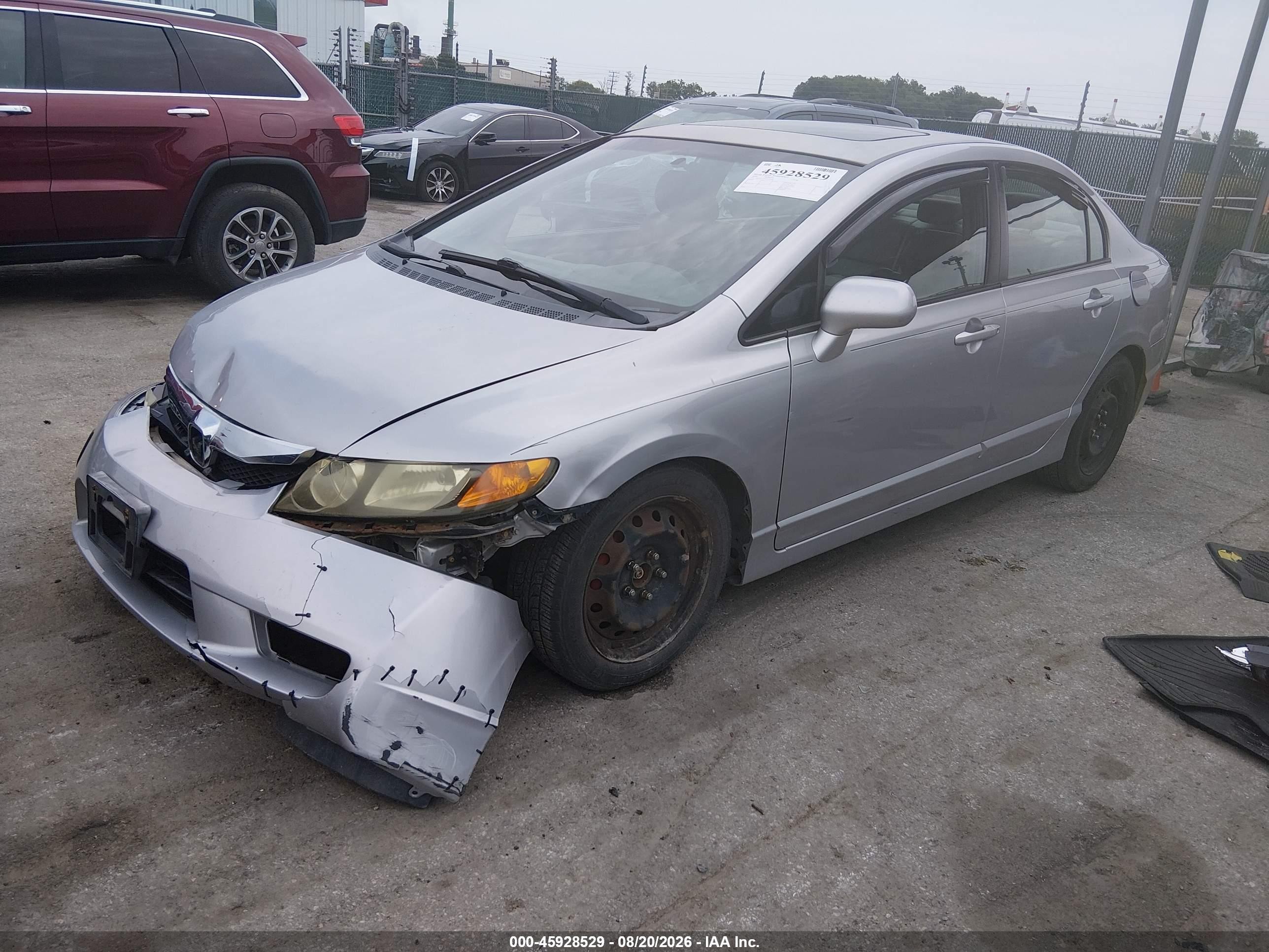 2009 Honda Civic Ex-l Серый vin: 2HGFA16939H325366