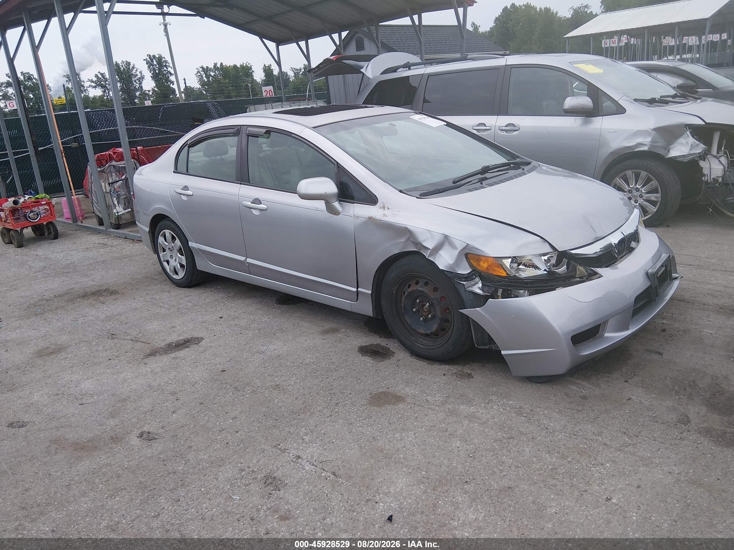 2009 Honda Civic Ex-l Gray vin: 2HGFA16939H325366