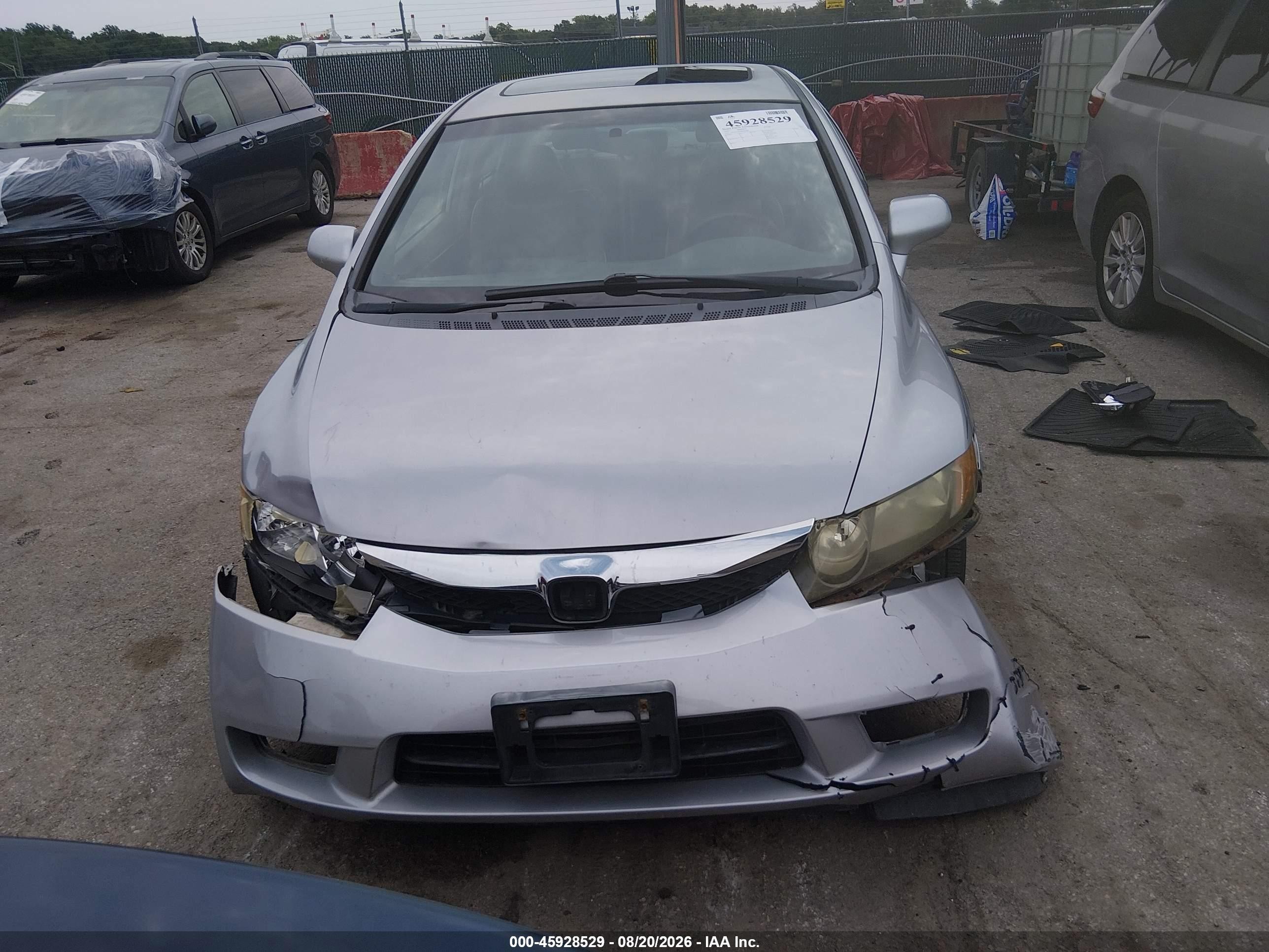 2009 Honda Civic Ex-l Серый vin: 2HGFA16939H325366