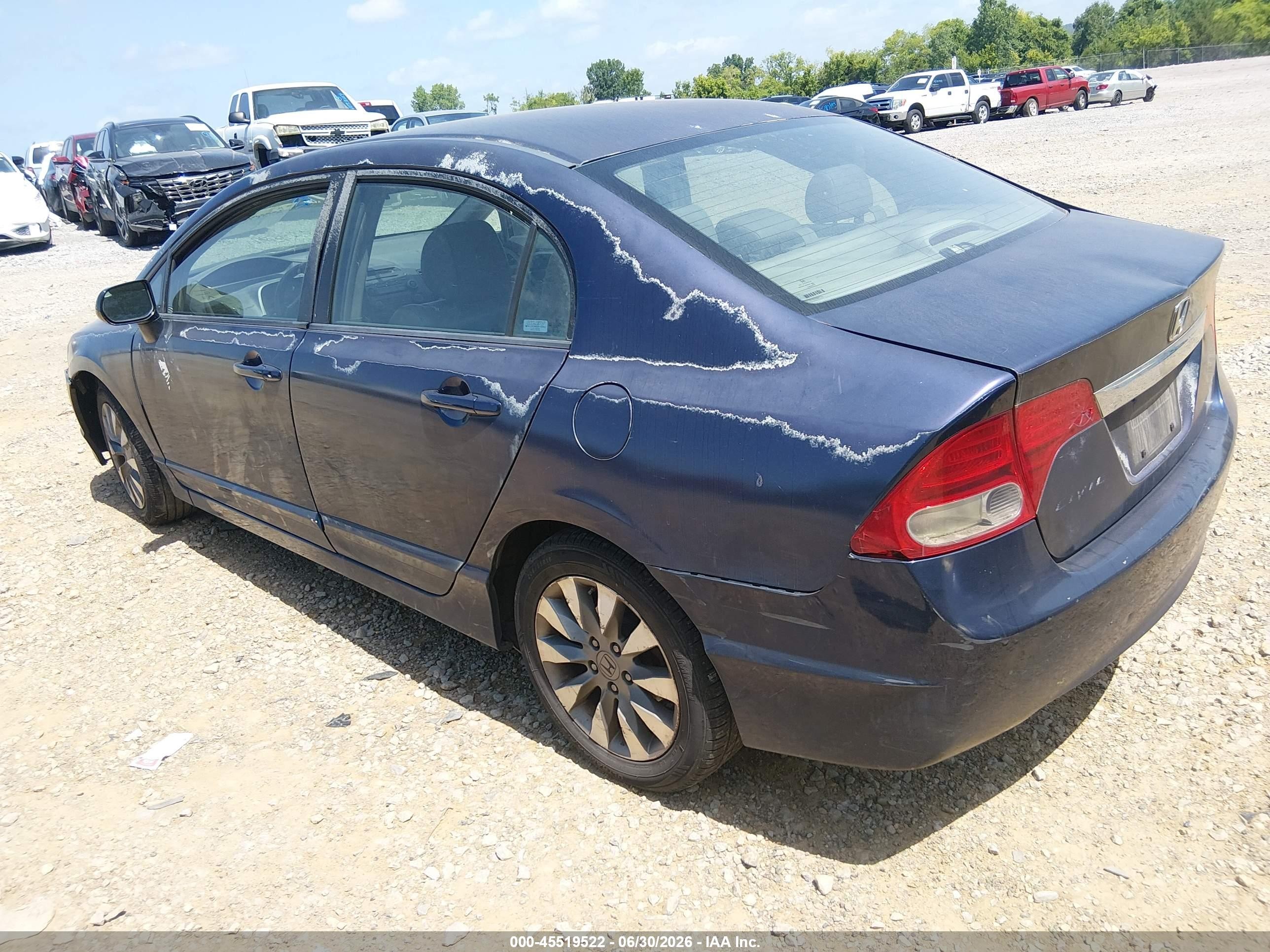 2009 Honda Civic Ex-l Blue vin: 2HGFA16939H525664