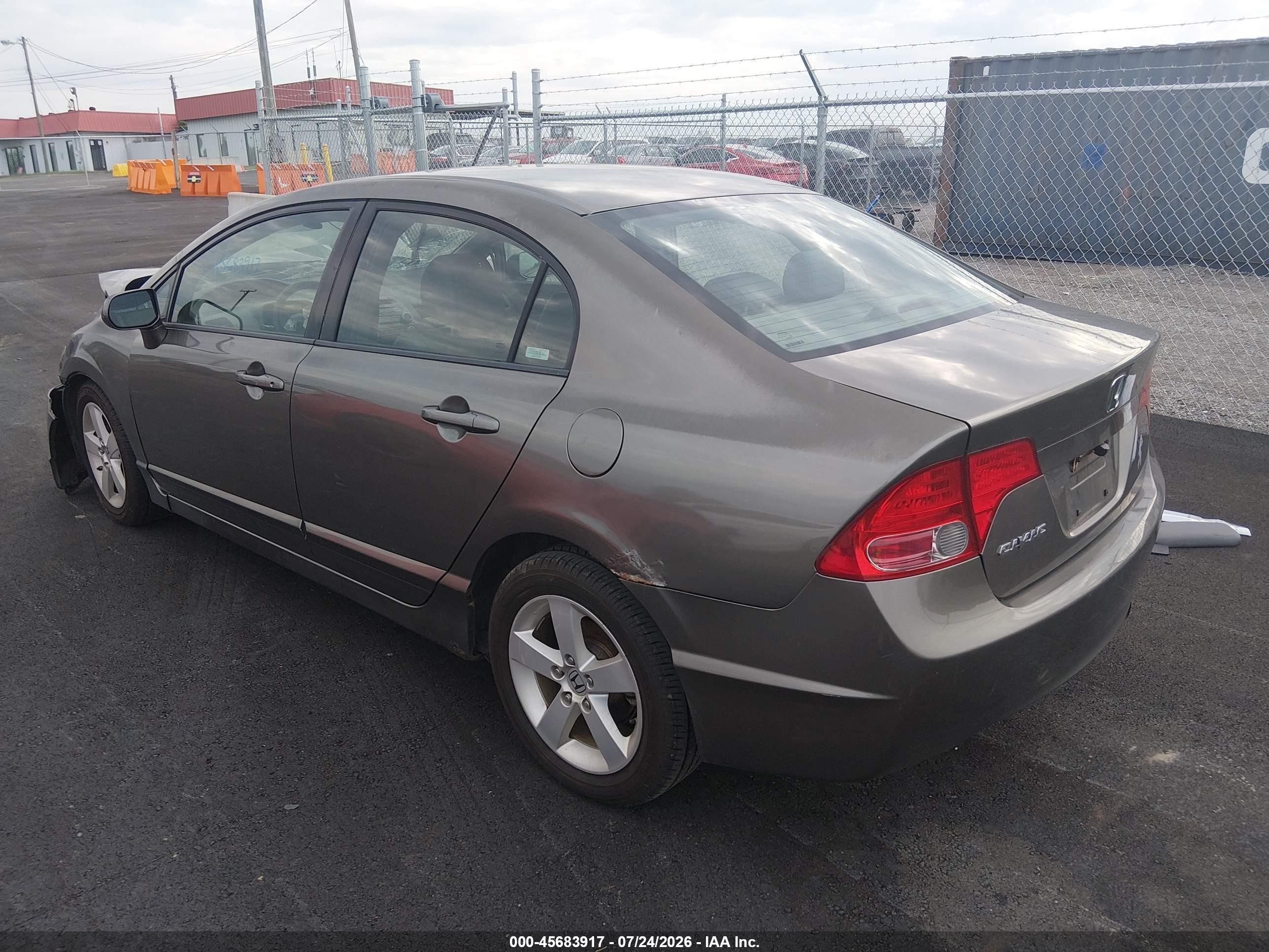 2008 Honda Civic Ex-l Gray vin: 2HGFA16948H321339