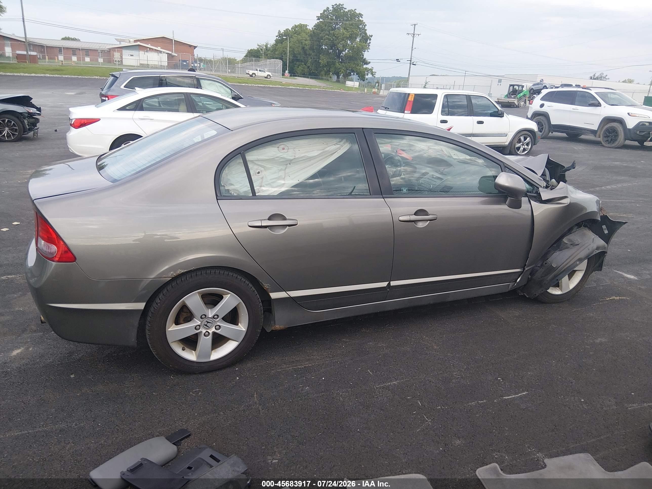 2008 Honda Civic Ex-l Gray vin: 2HGFA16948H321339