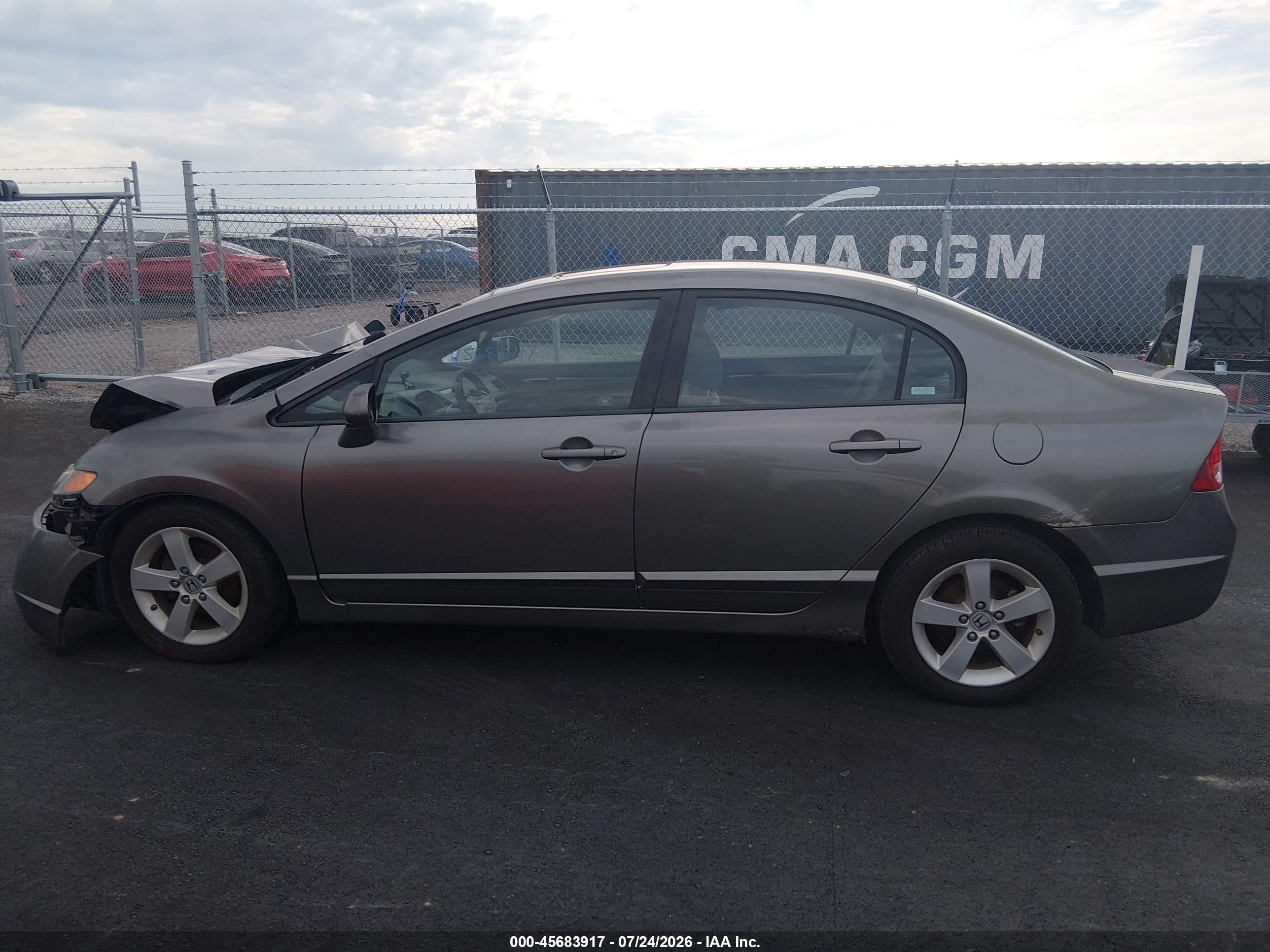 2008 Honda Civic Ex-l Gray vin: 2HGFA16948H321339