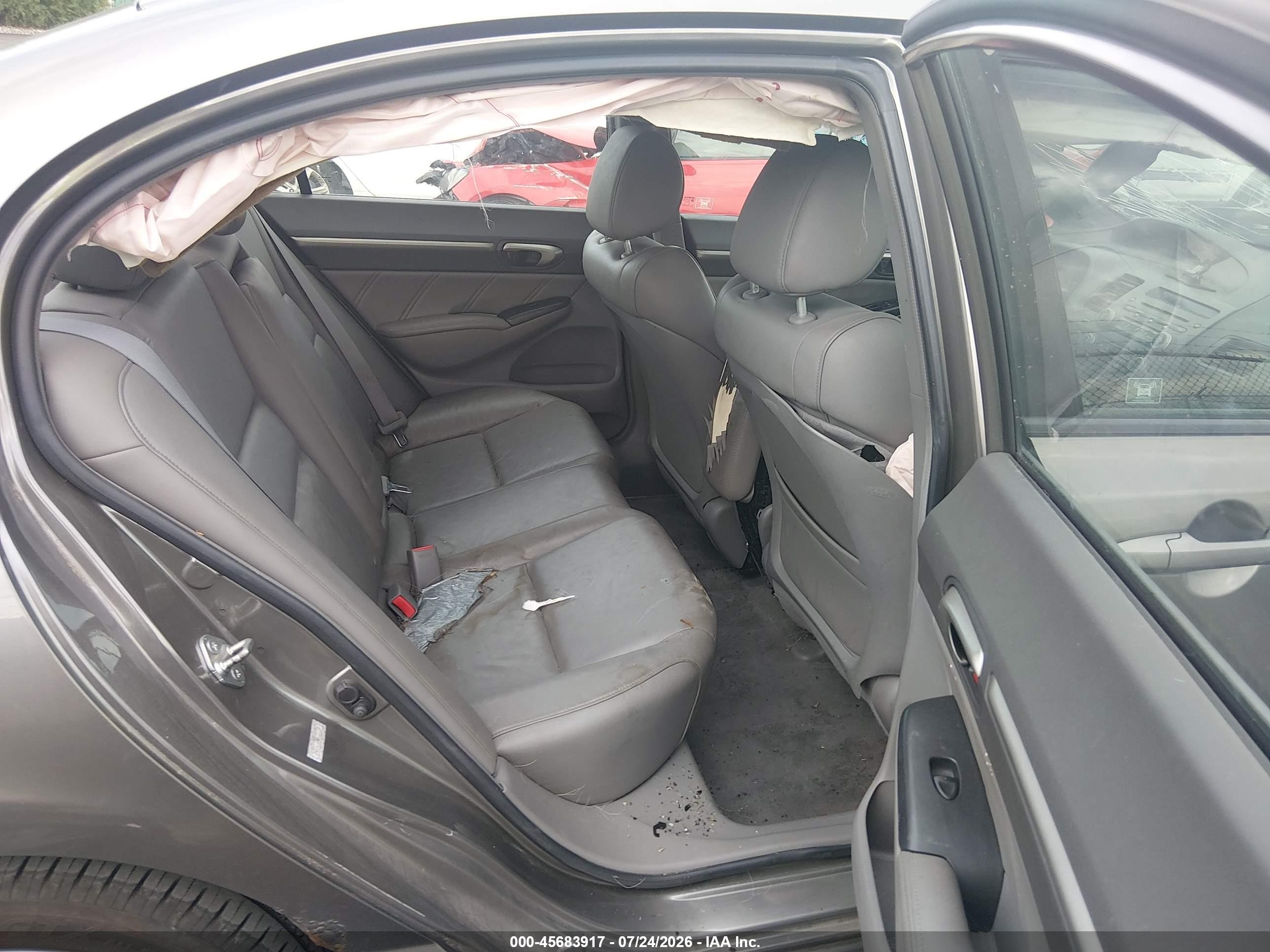 2008 Honda Civic Ex-l Gray vin: 2HGFA16948H321339